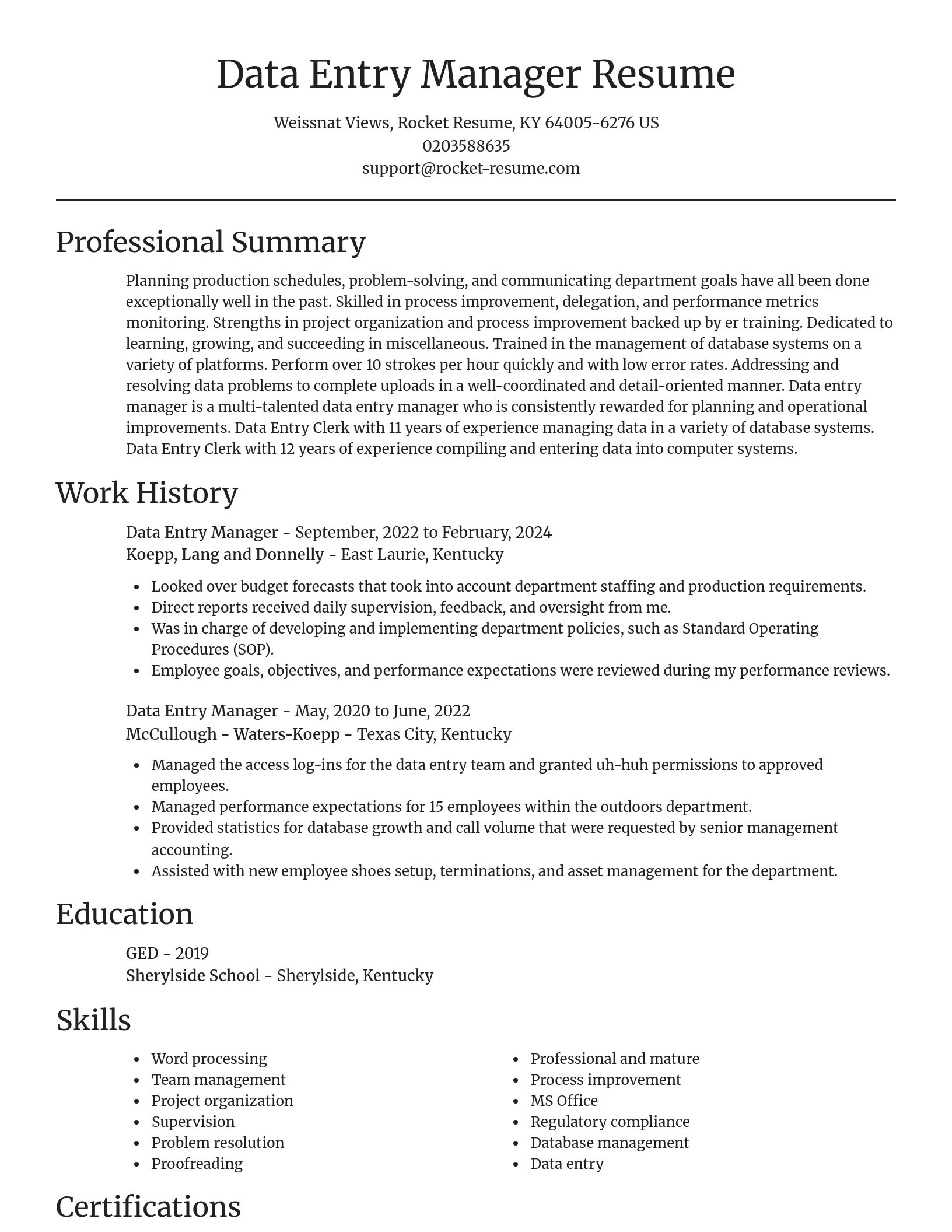 Focal Point resume template