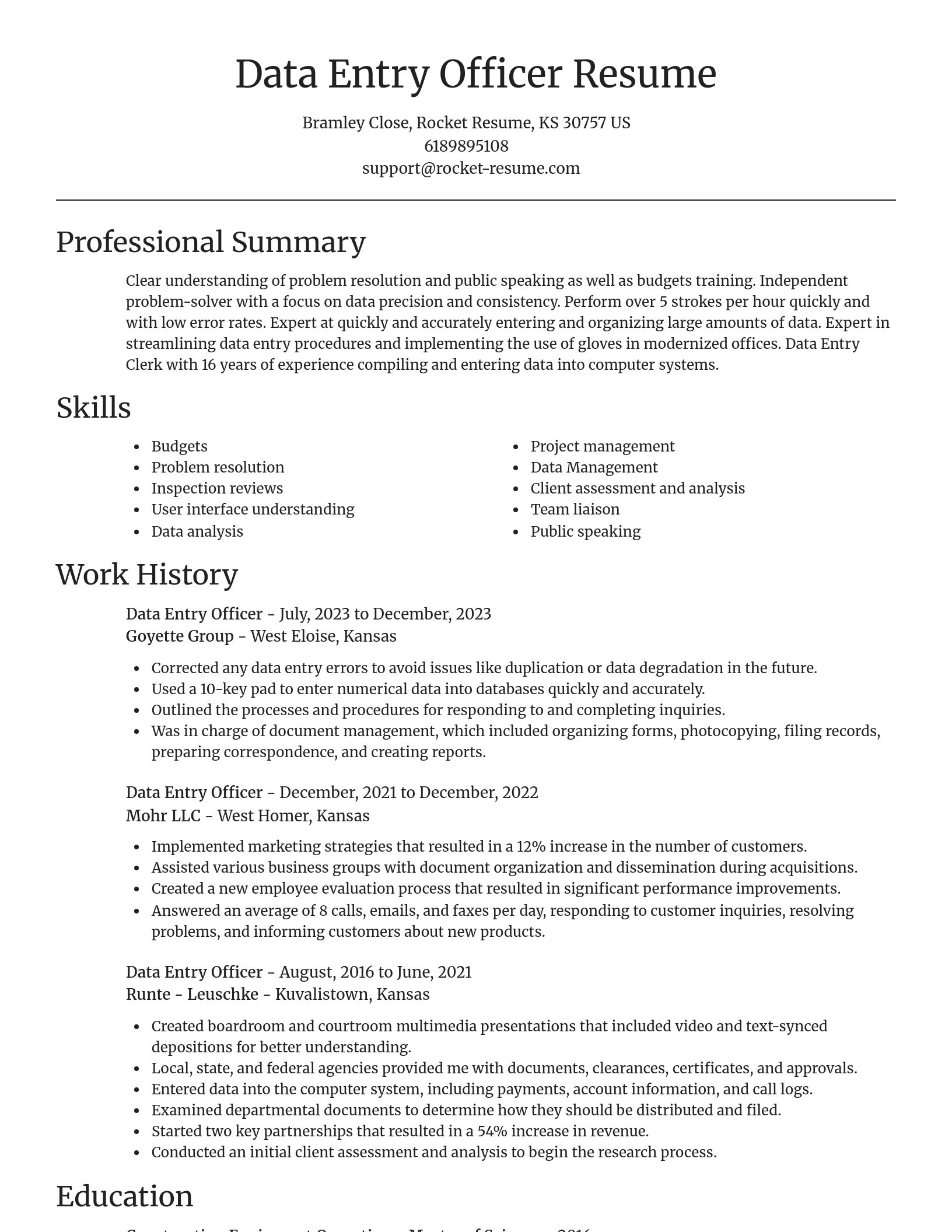 Focal Point resume template