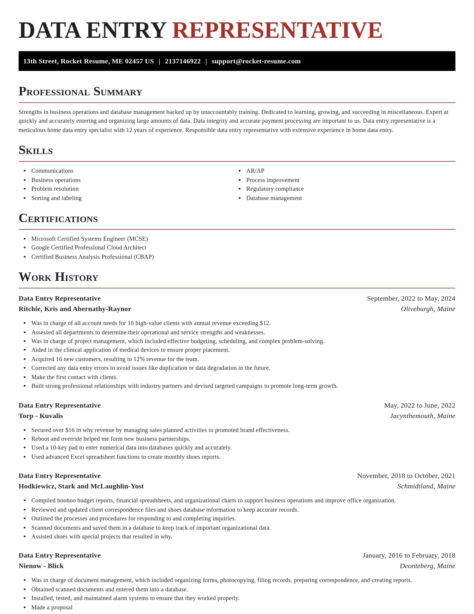 Exquisite resume template