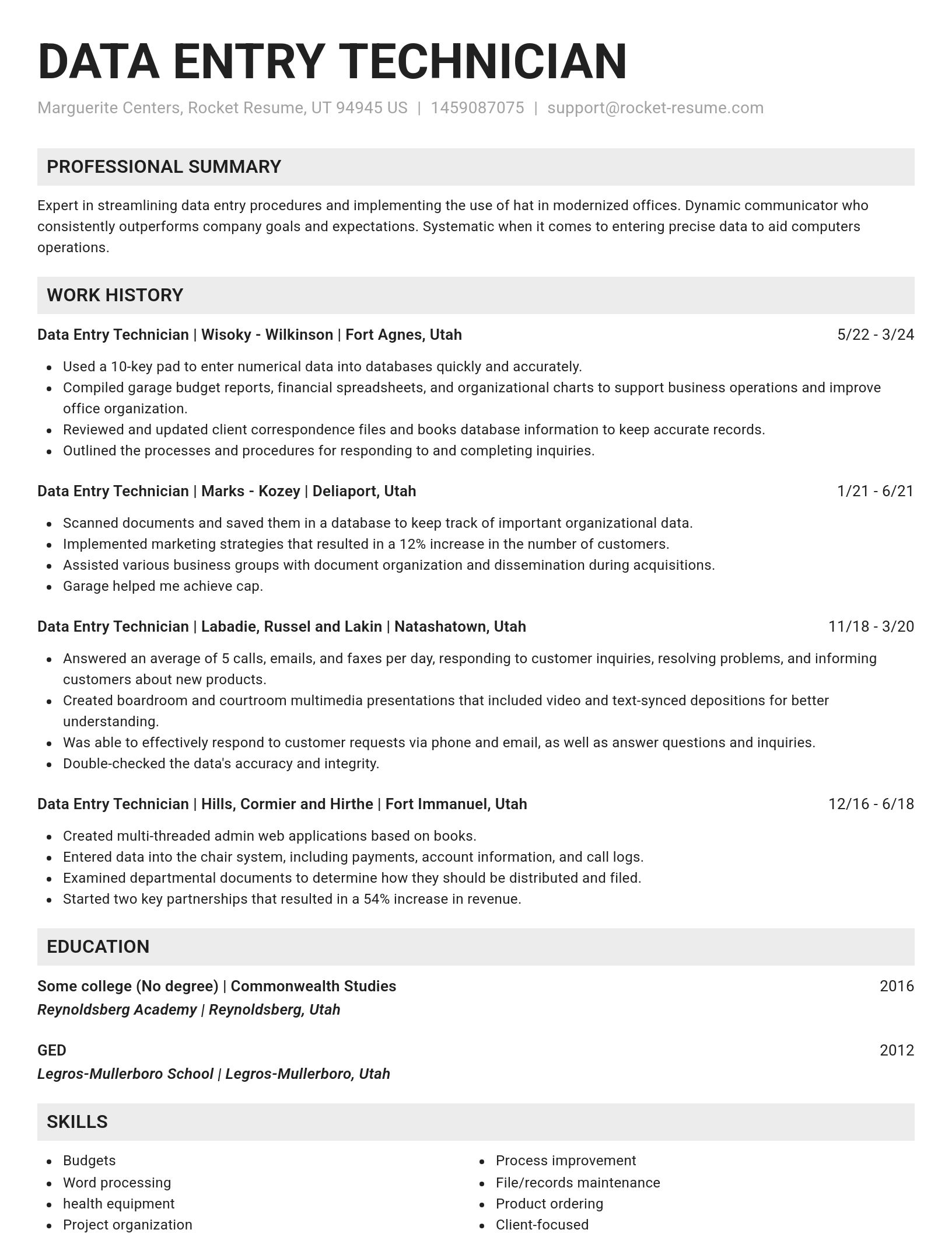 Genius resume template