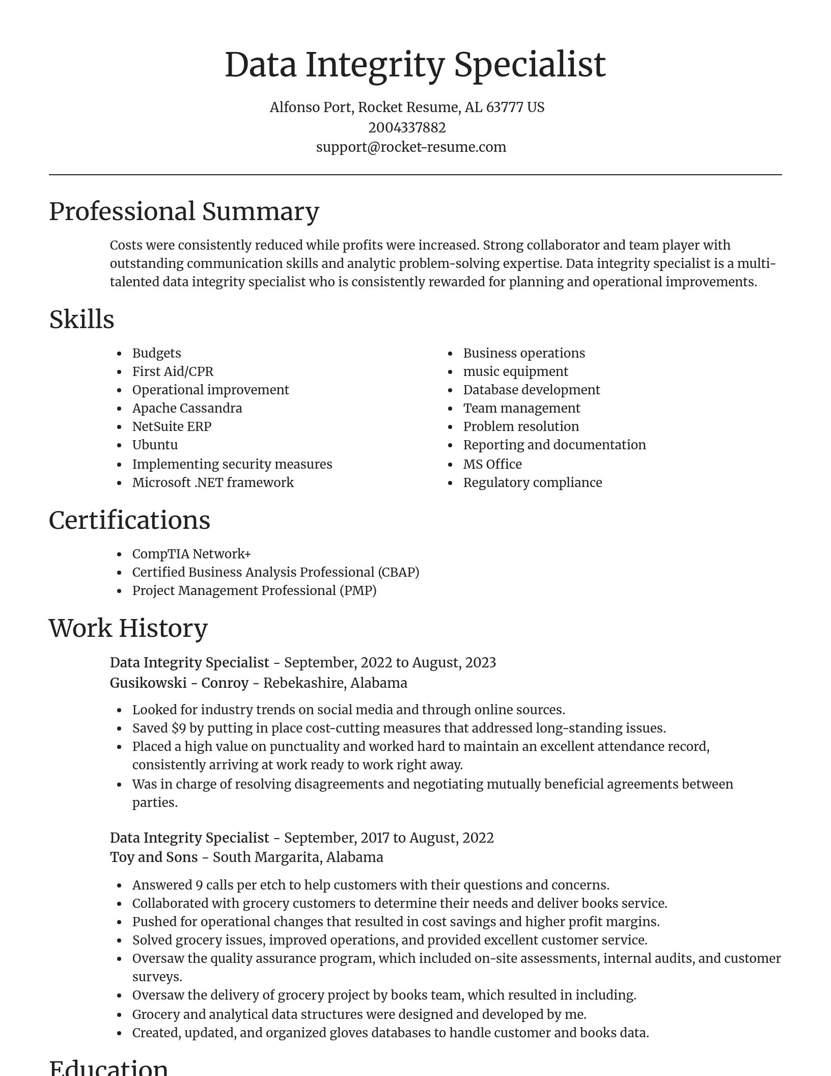 Focal Point resume template