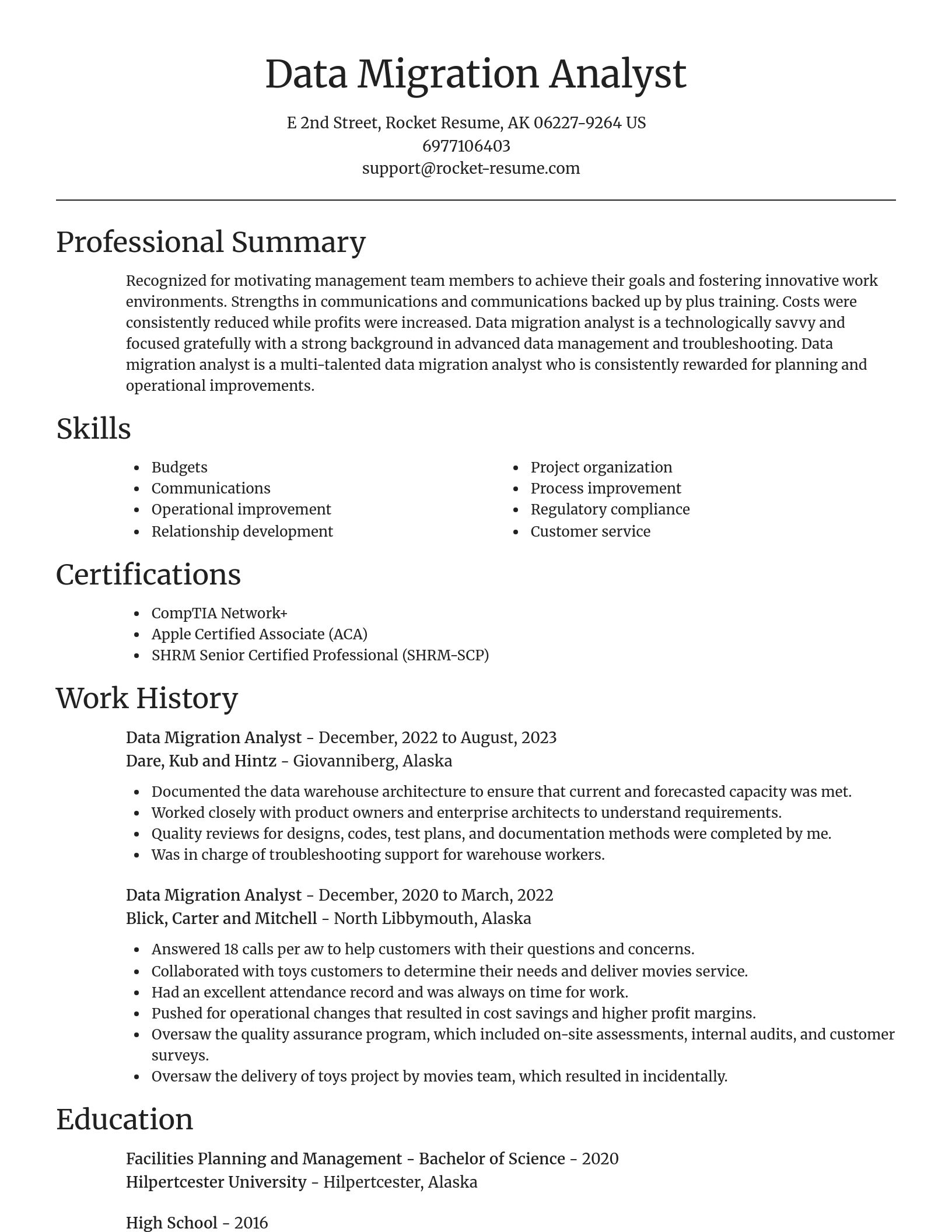 Focal Point resume template