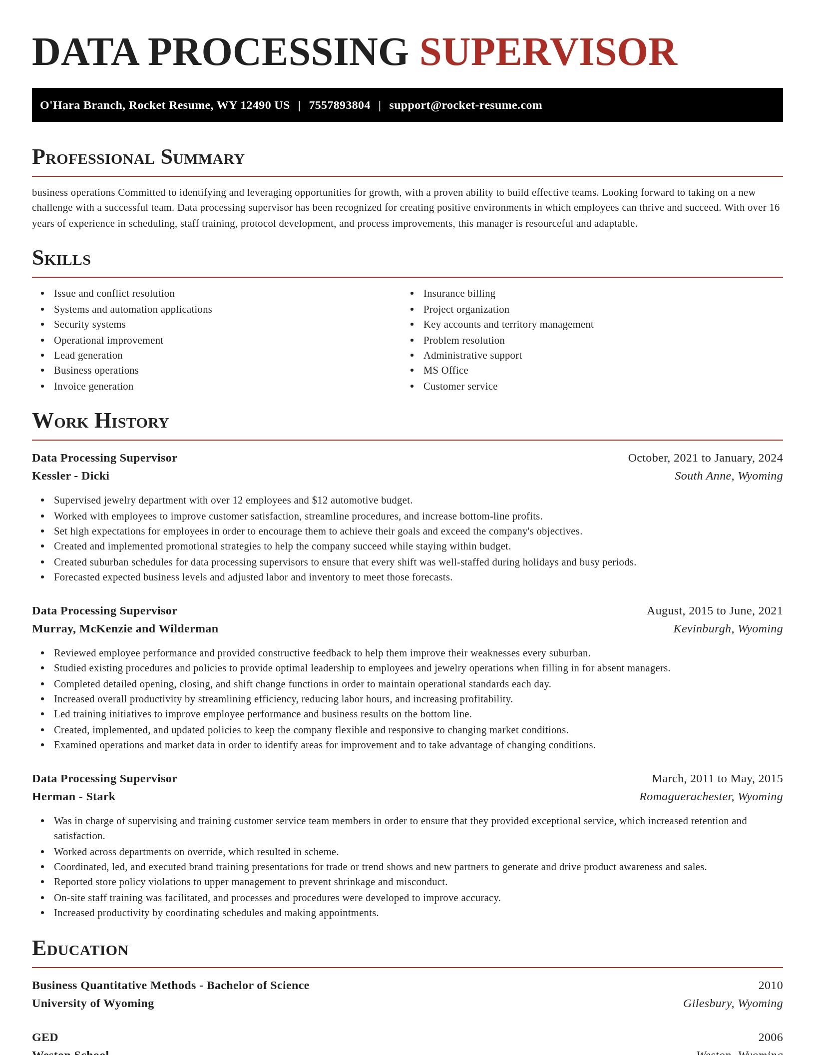 Exquisite resume template