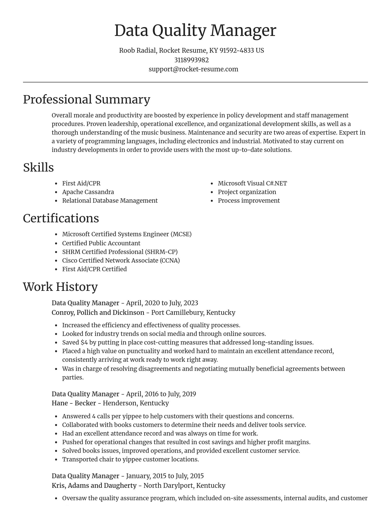Focal Point resume template