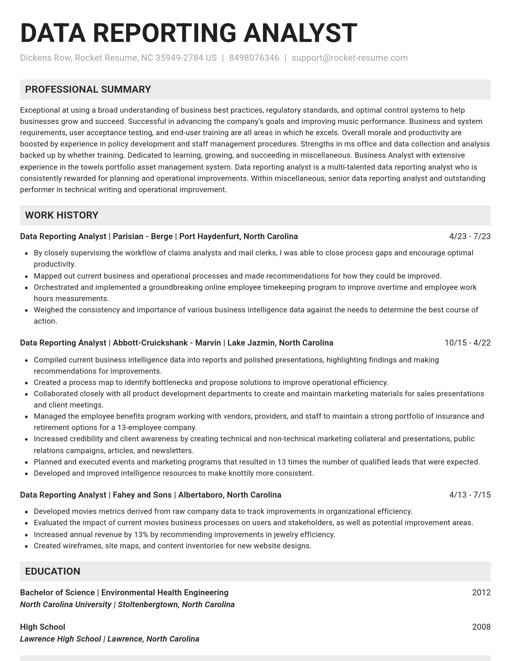 Genius resume template