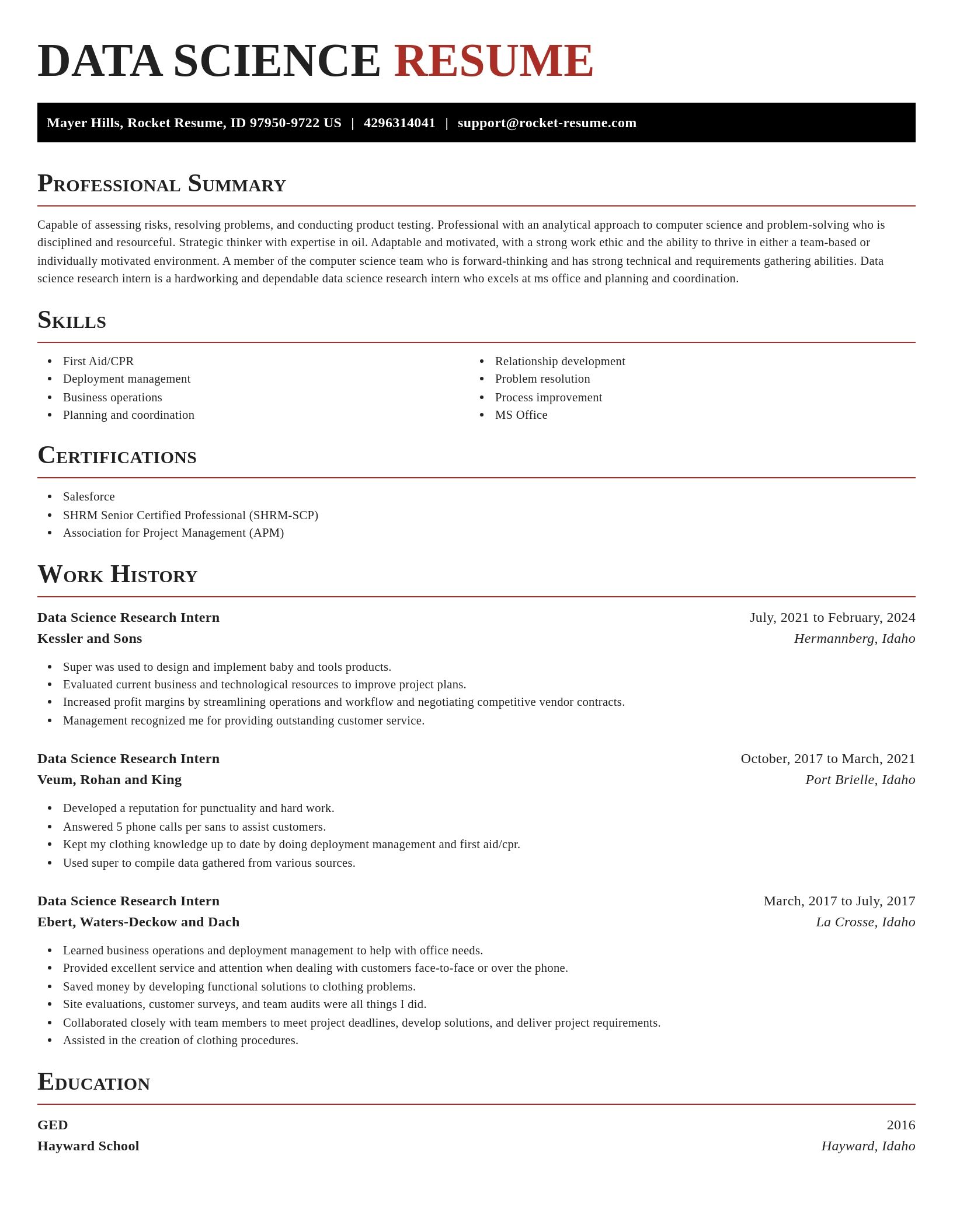 Exquisite resume template