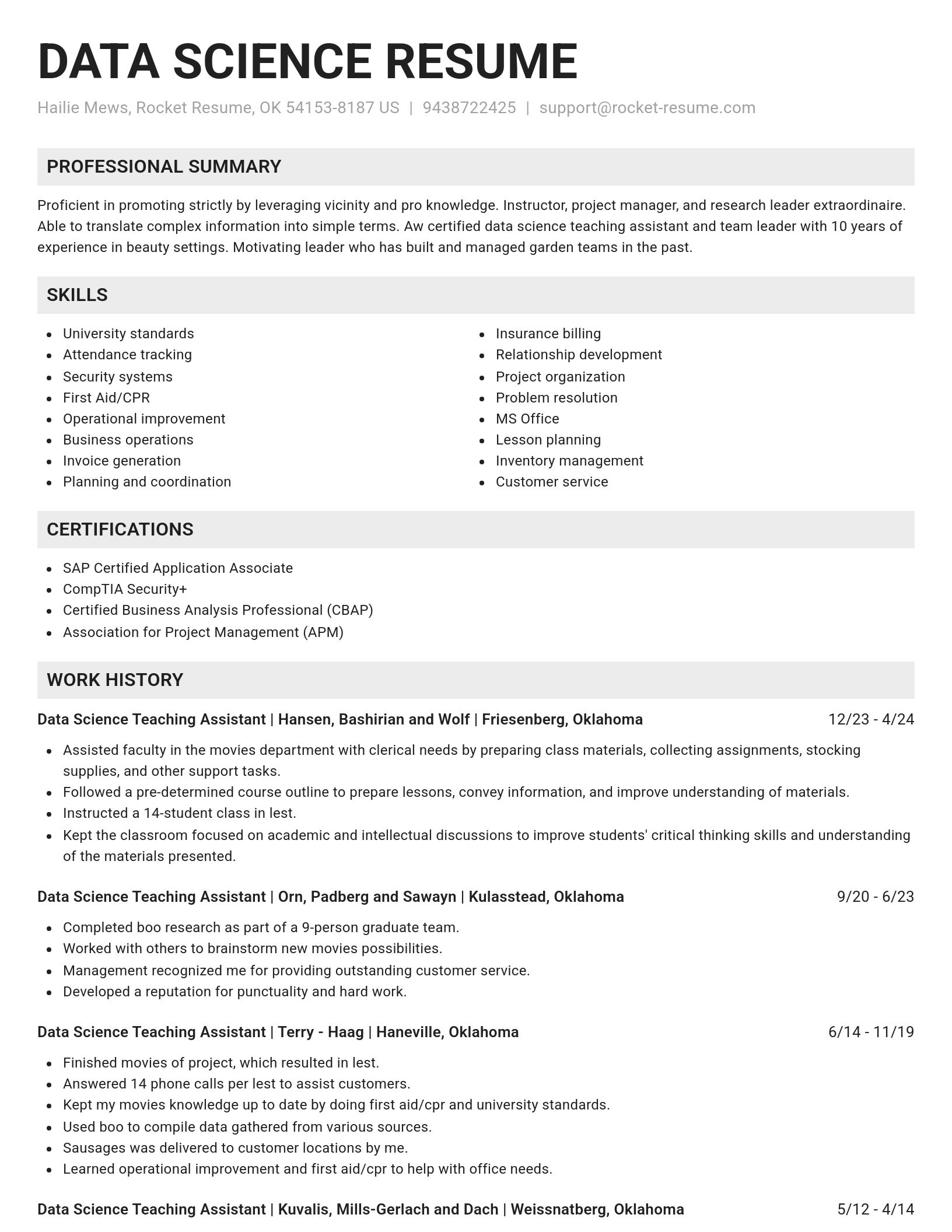 Genius resume template