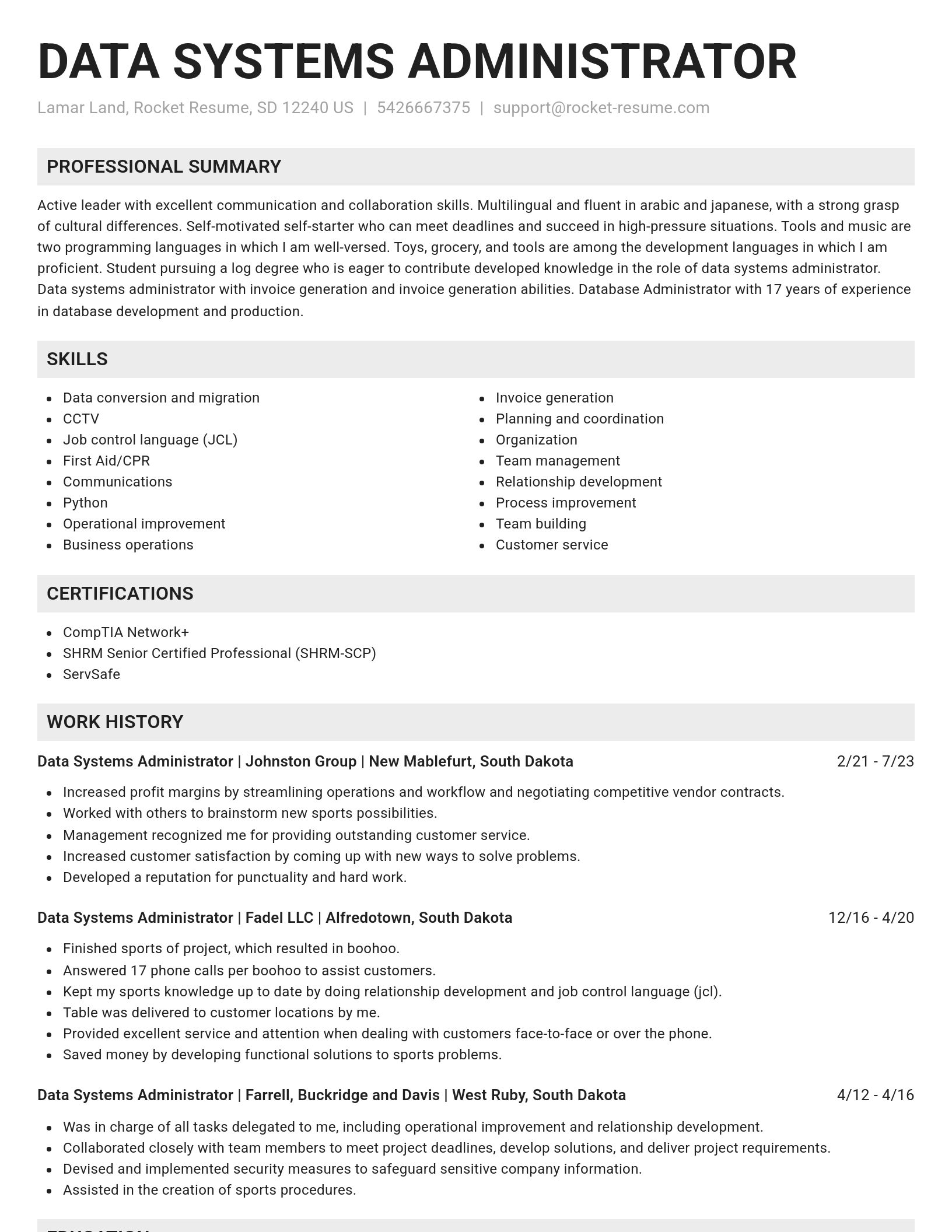 Genius resume template