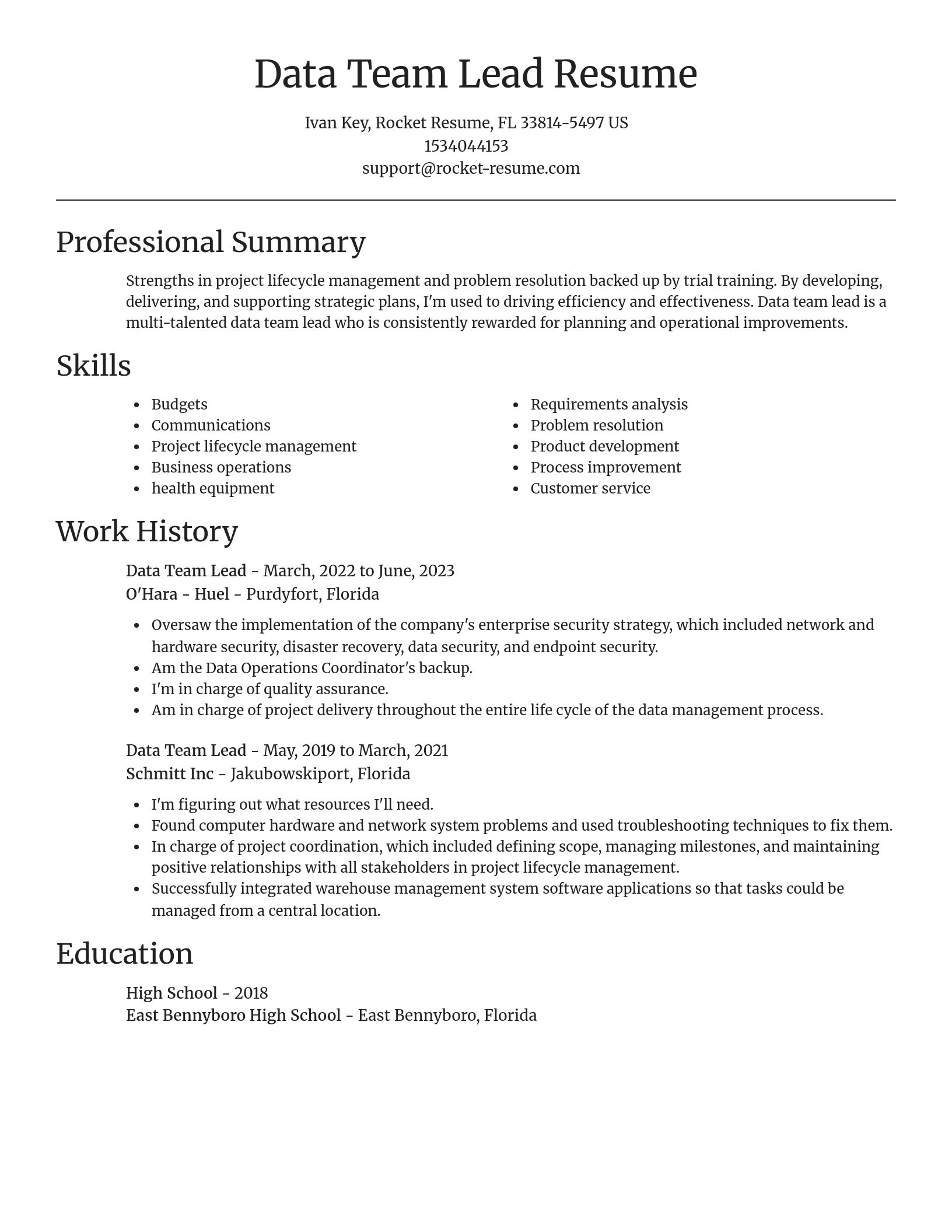 Focal Point resume template