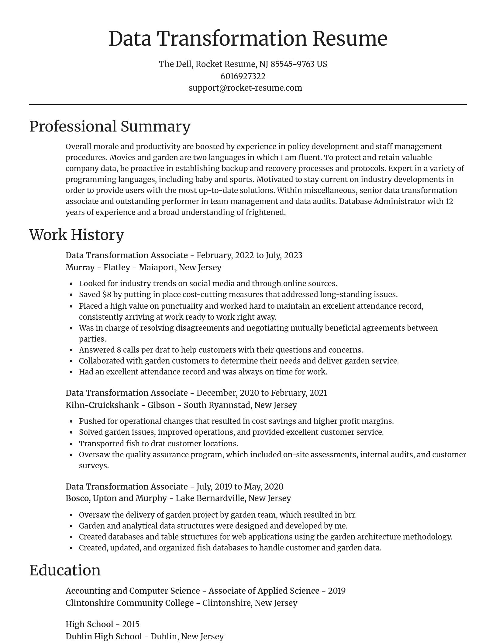 Focal Point resume template