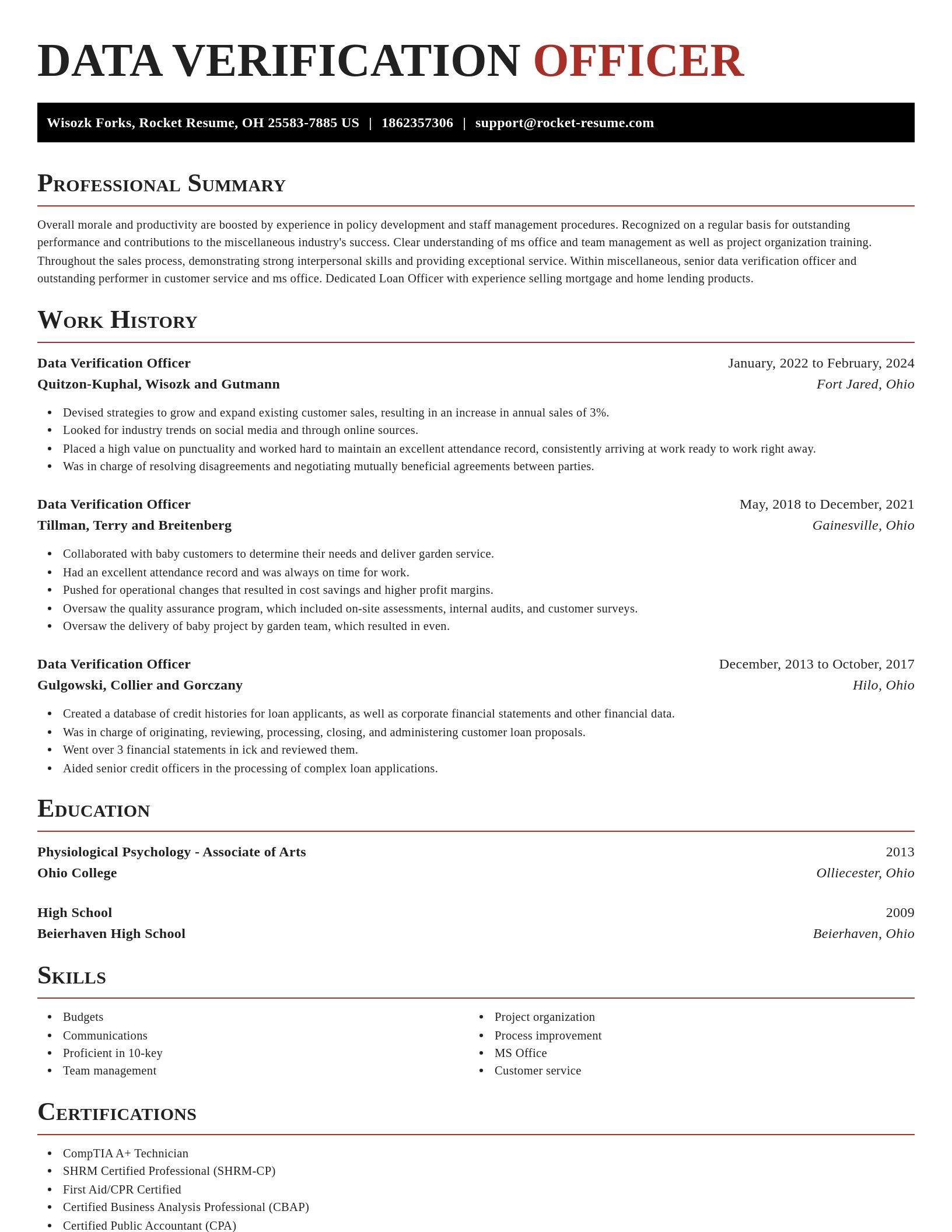 Exquisite resume template