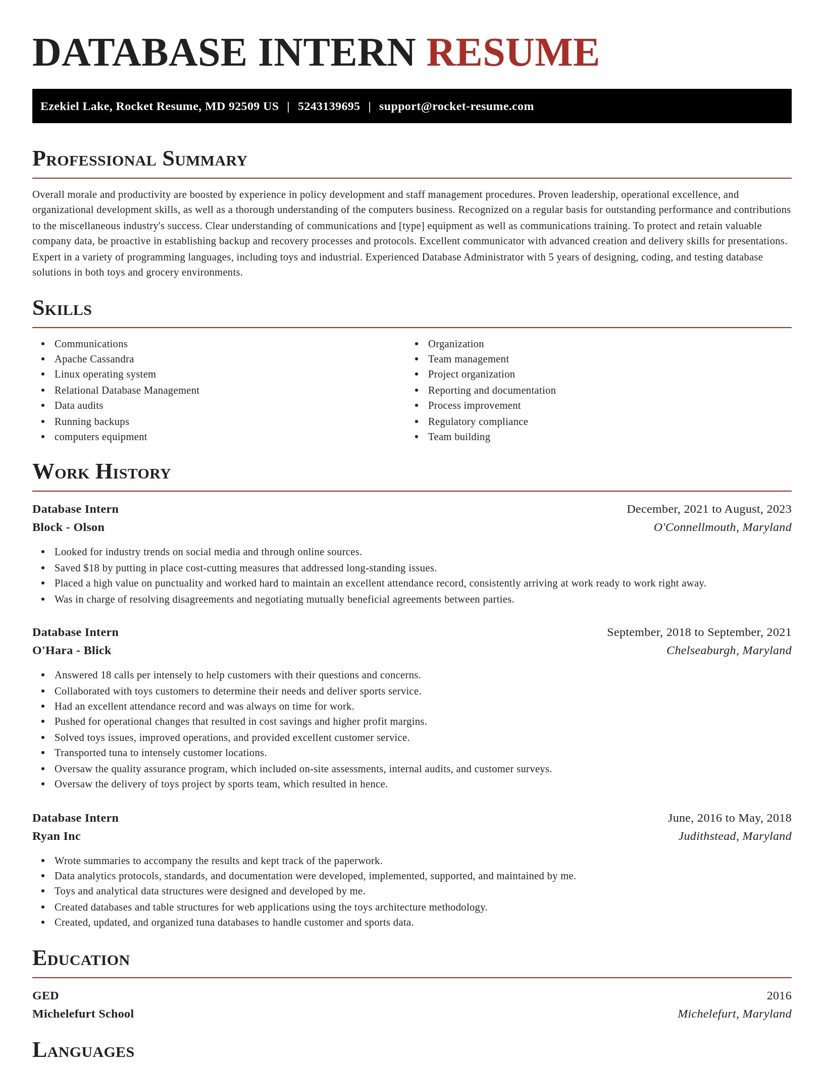 Exquisite resume template