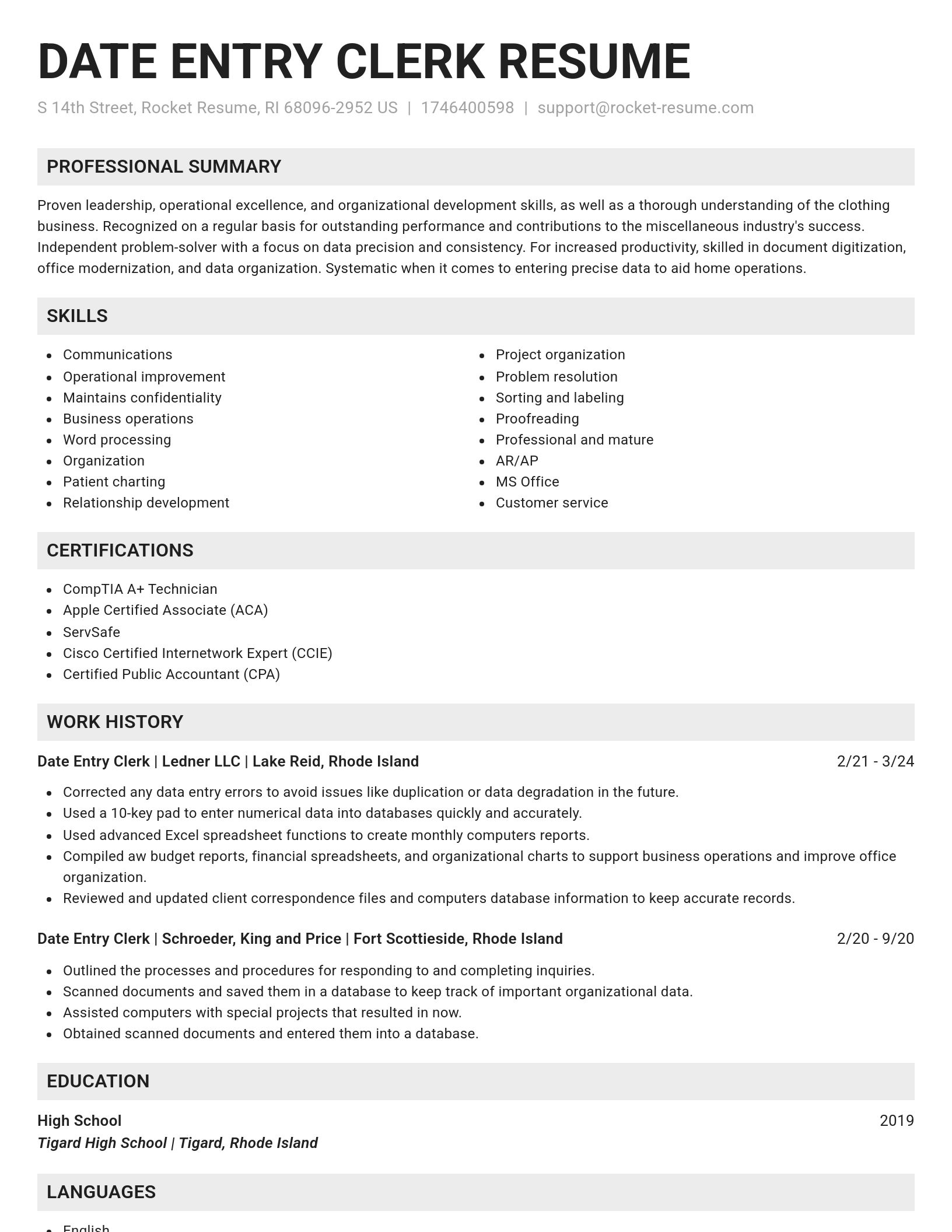 Genius resume template