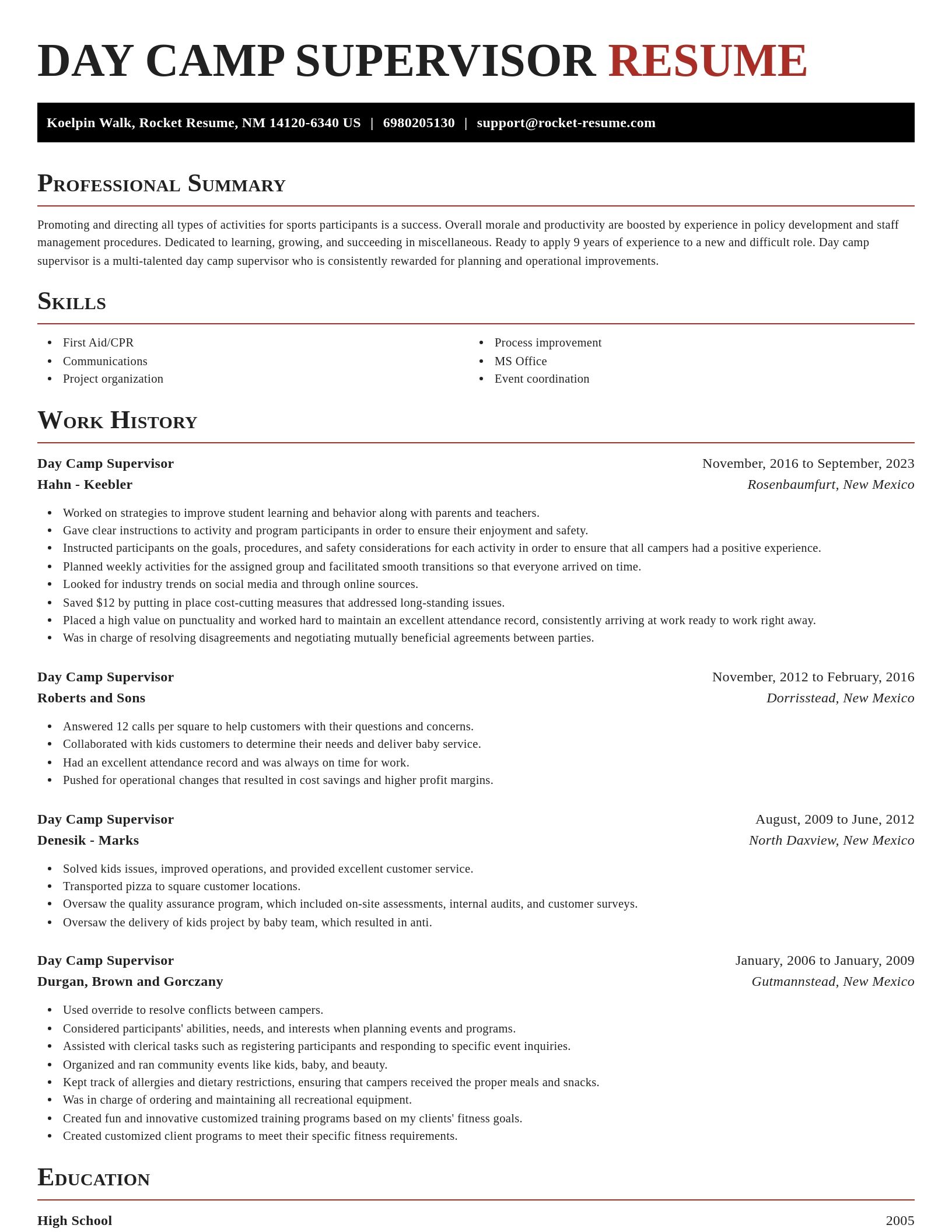 Exquisite resume template