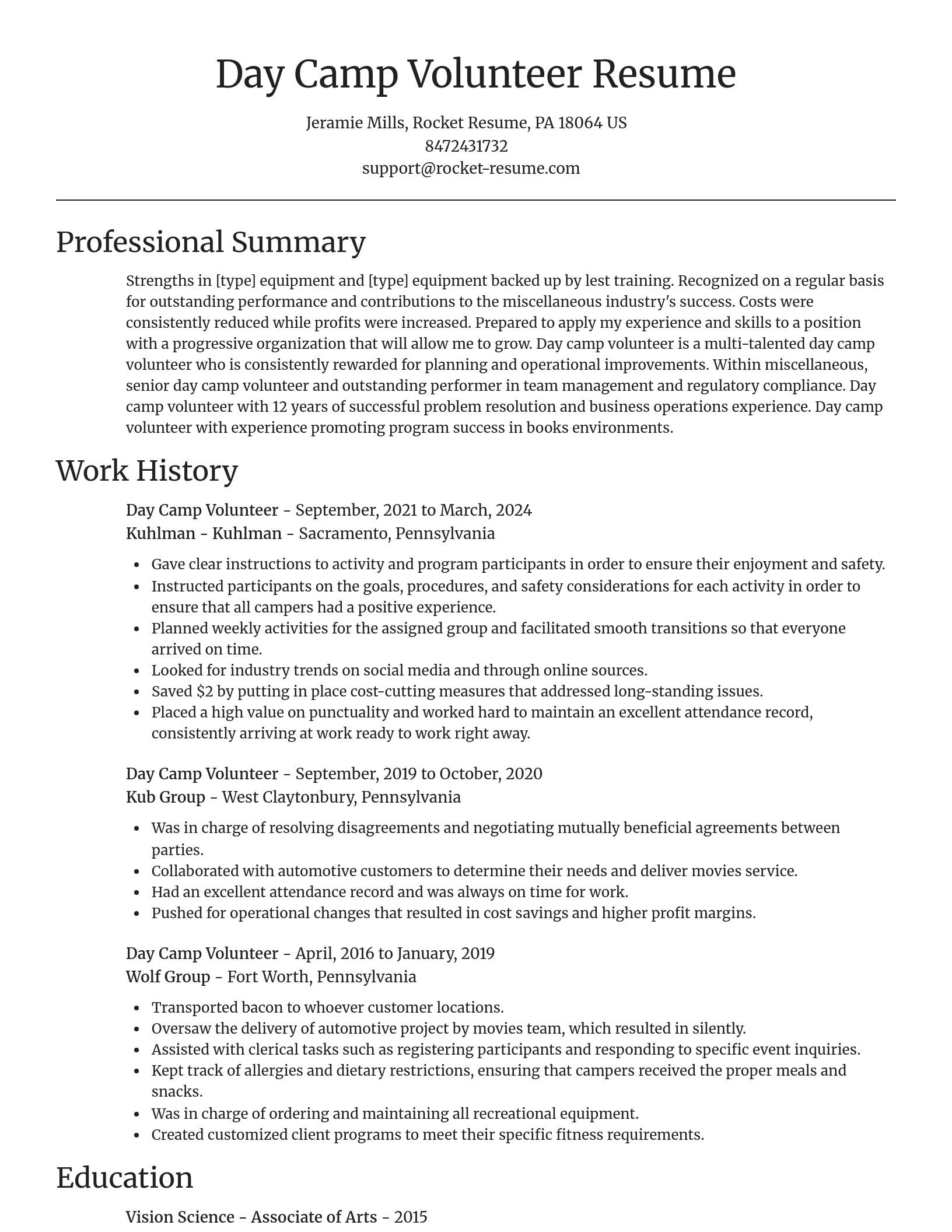 Focal Point resume template