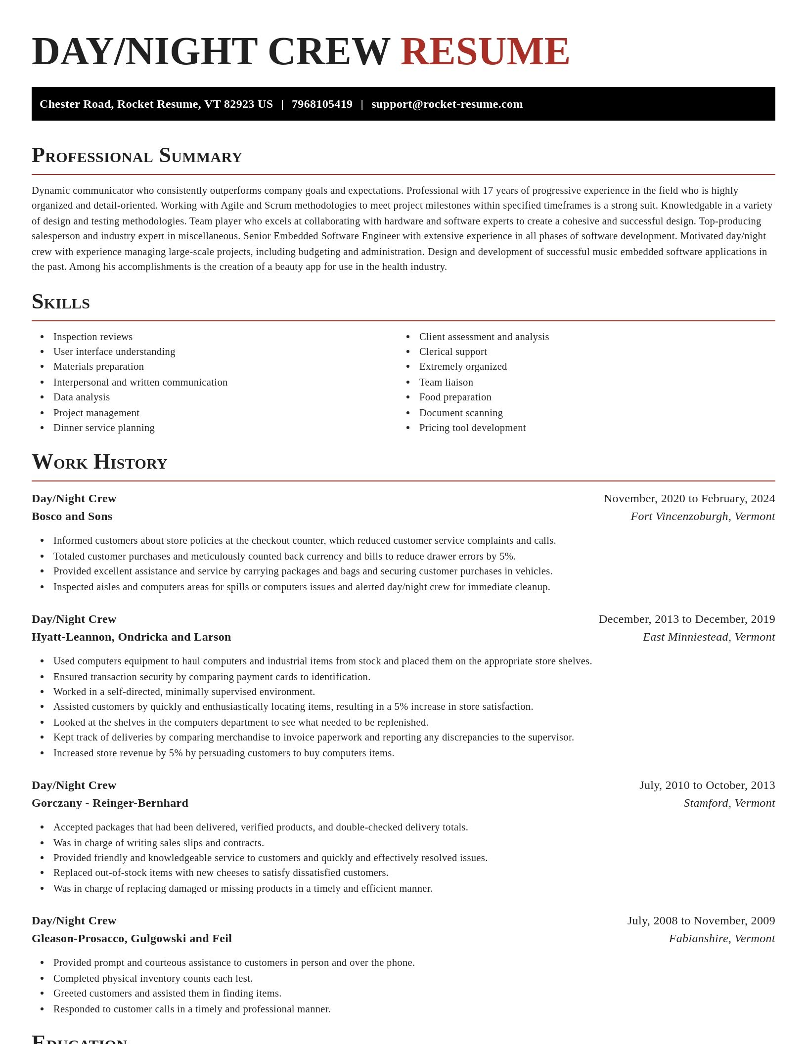 Exquisite resume template