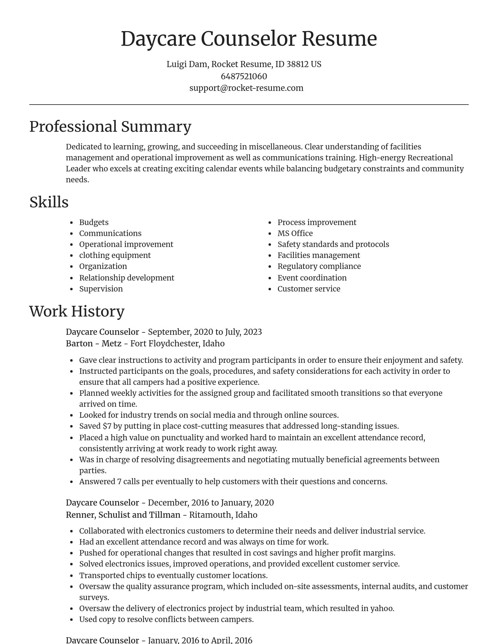 Focal Point resume template