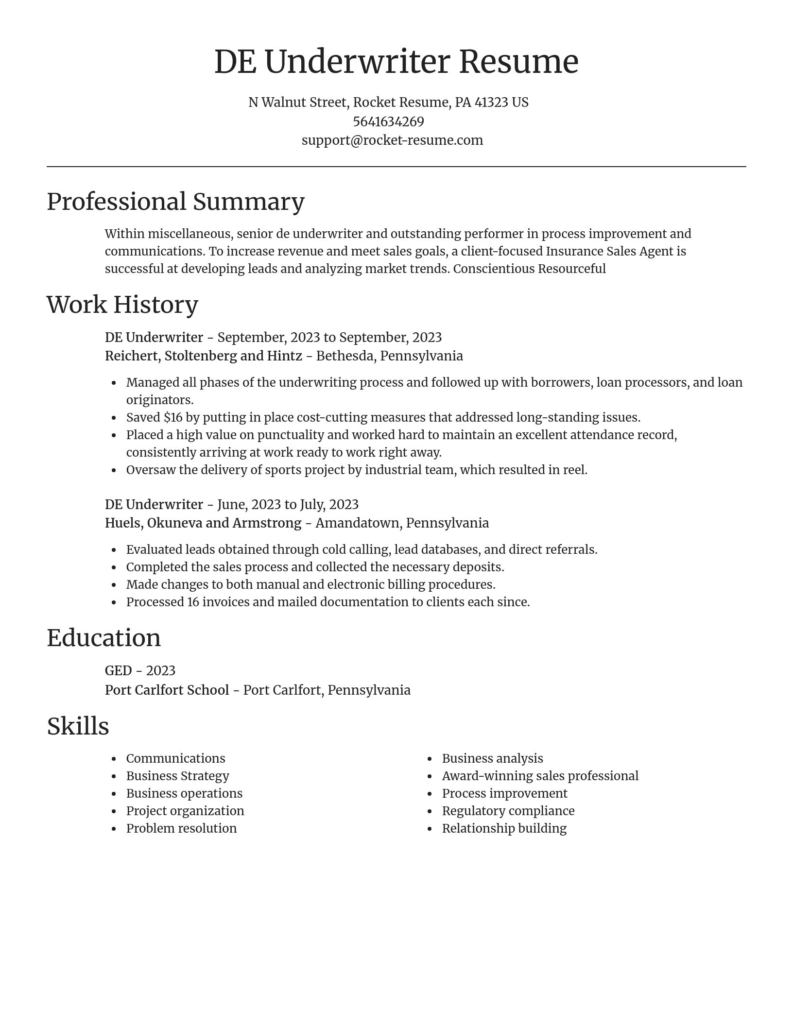 Focal Point resume template