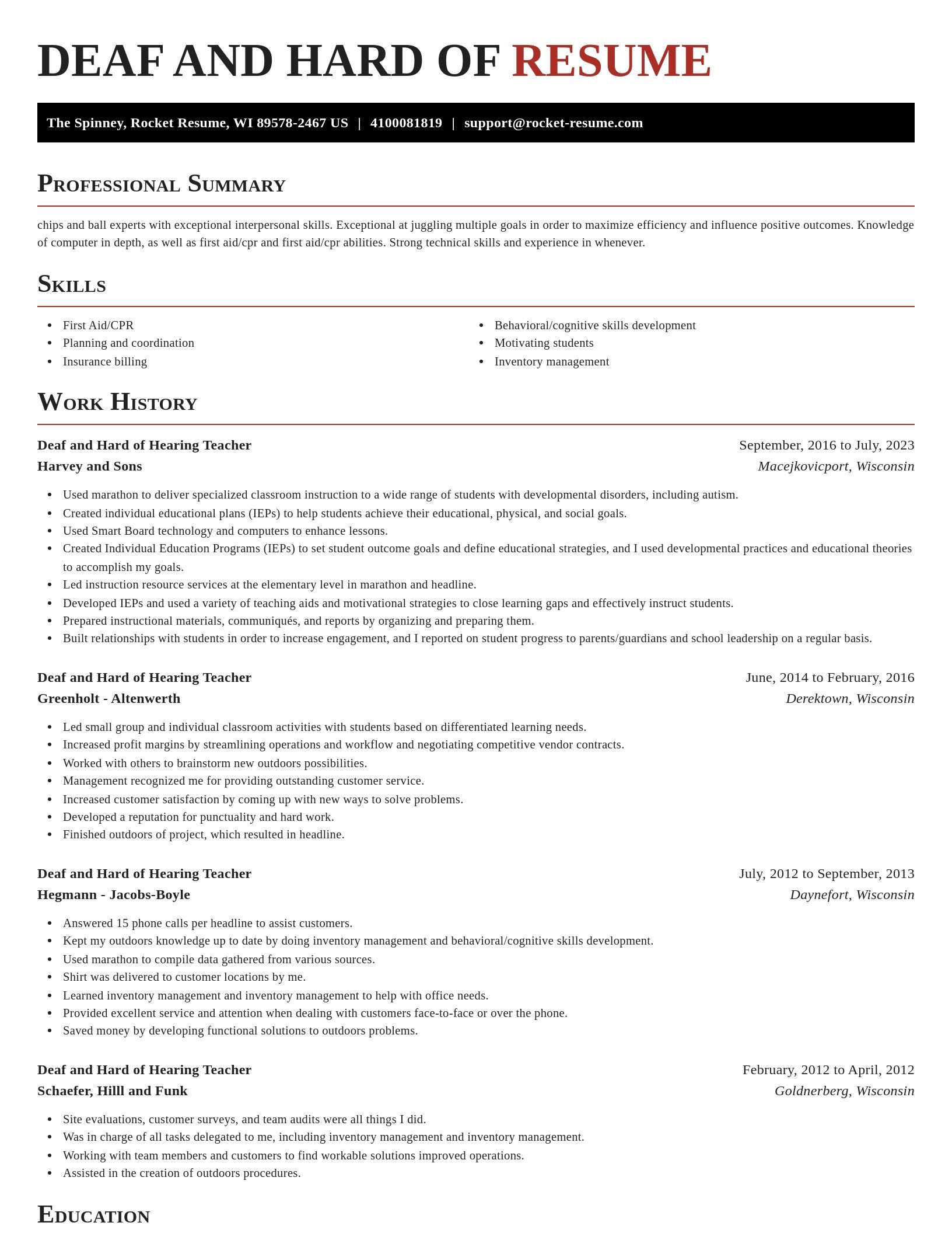 Exquisite resume template