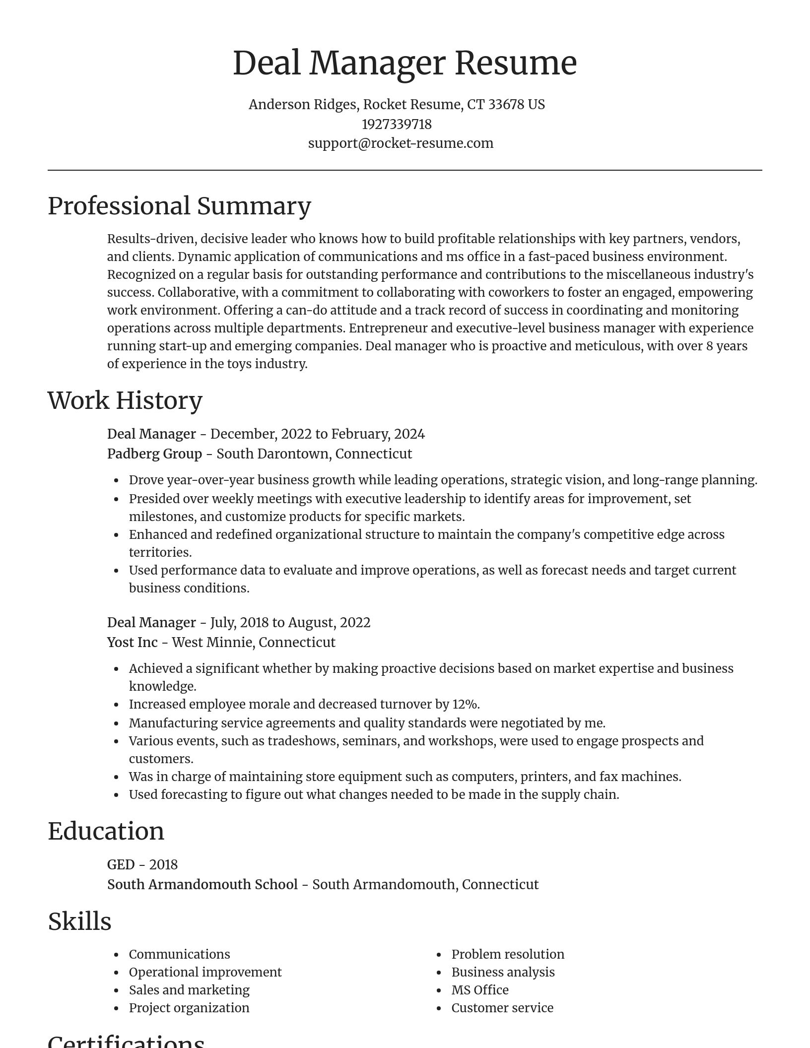 Focal Point resume template