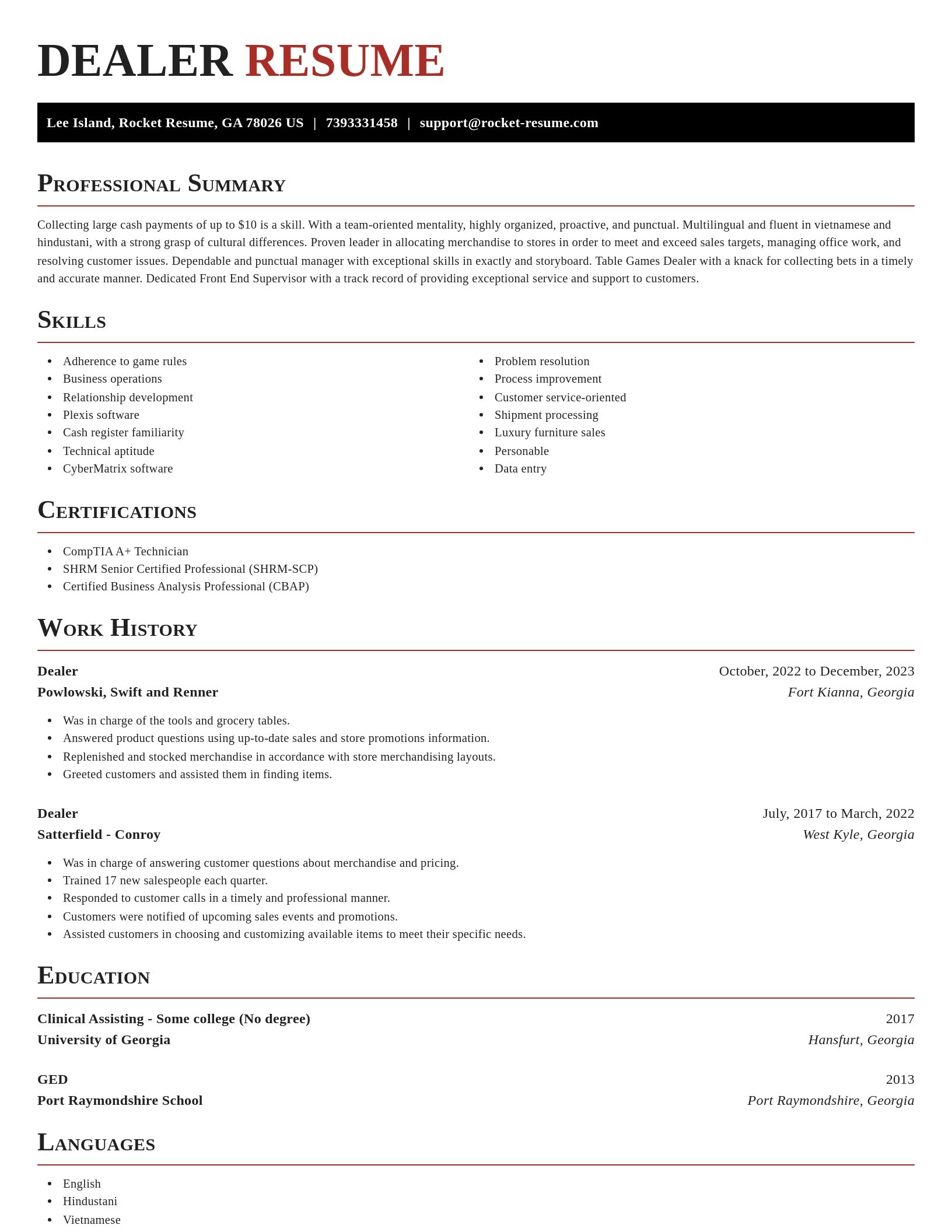 Exquisite resume template