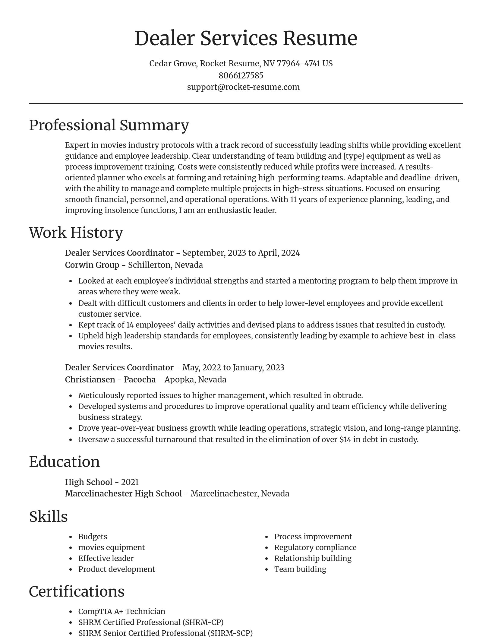 Focal Point resume template