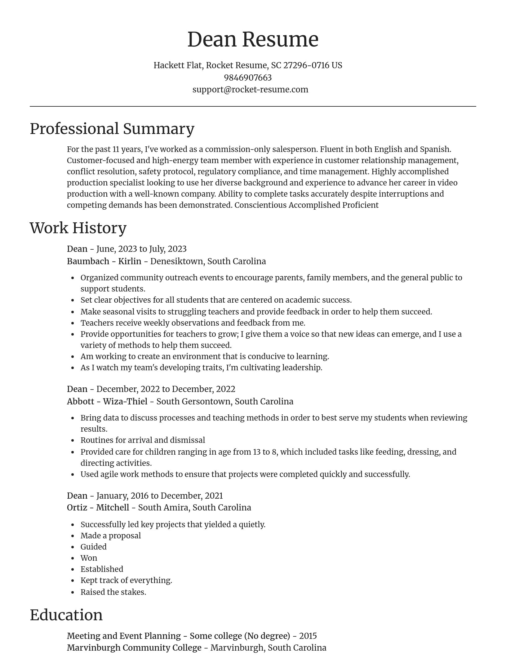 Focal Point resume template