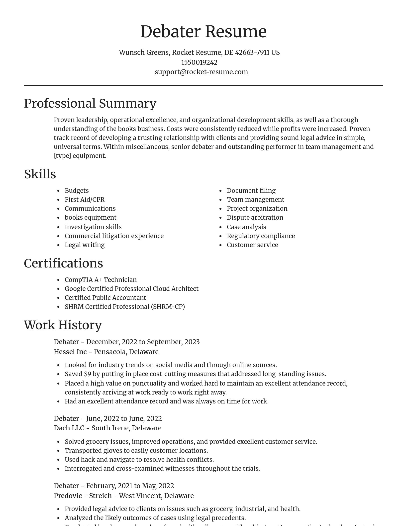 Focal Point resume template