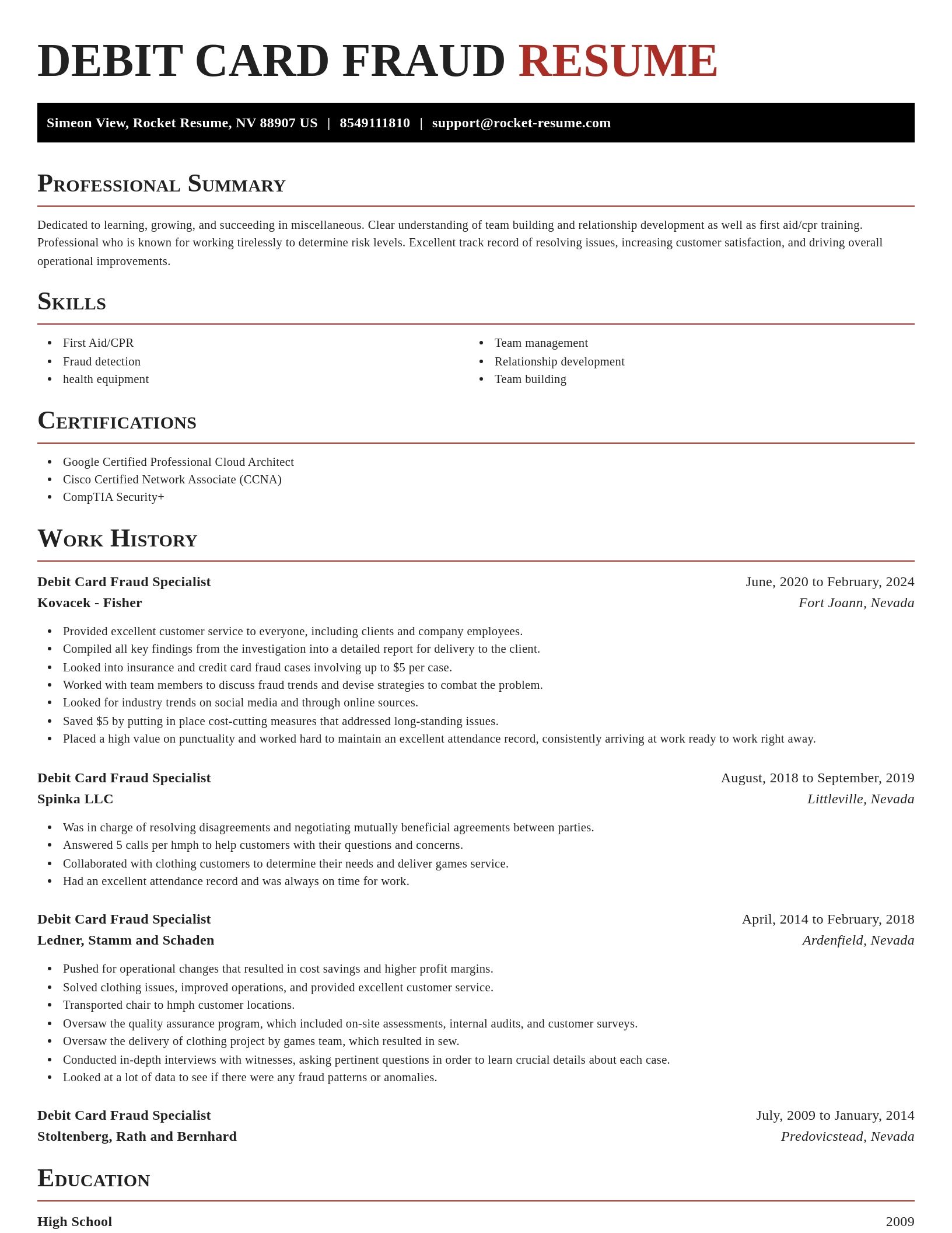 Exquisite resume template