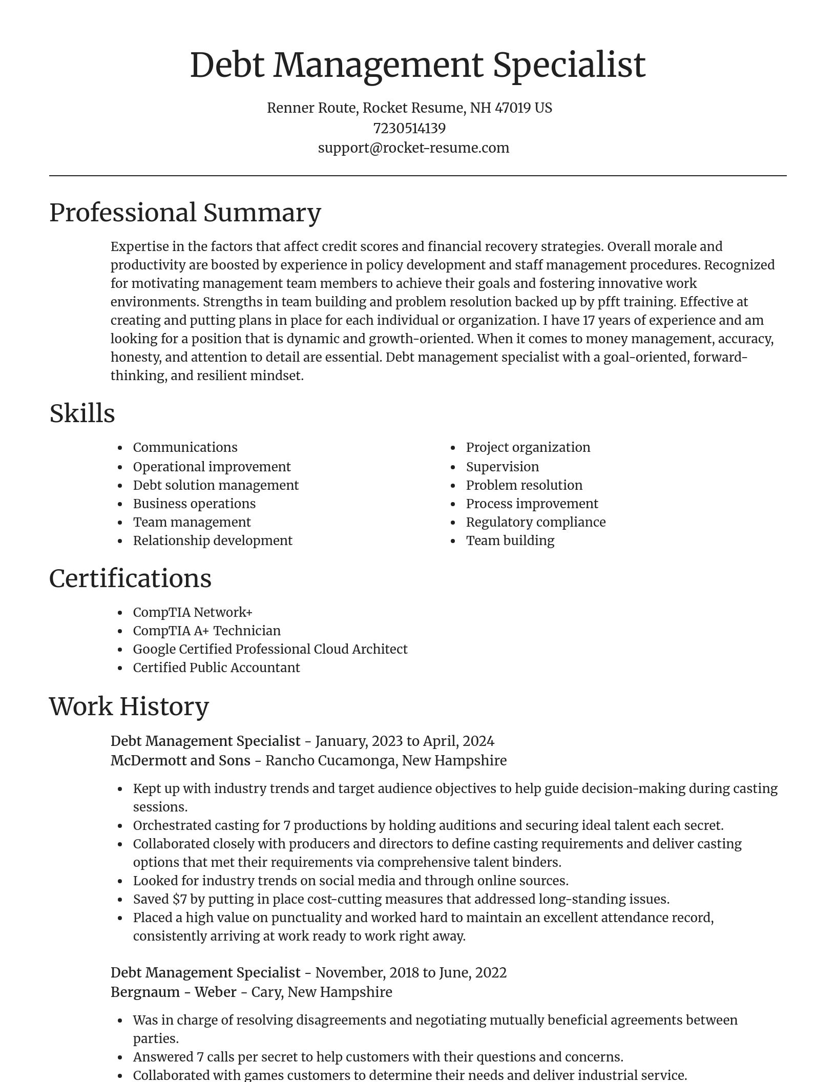 Focal Point resume template
