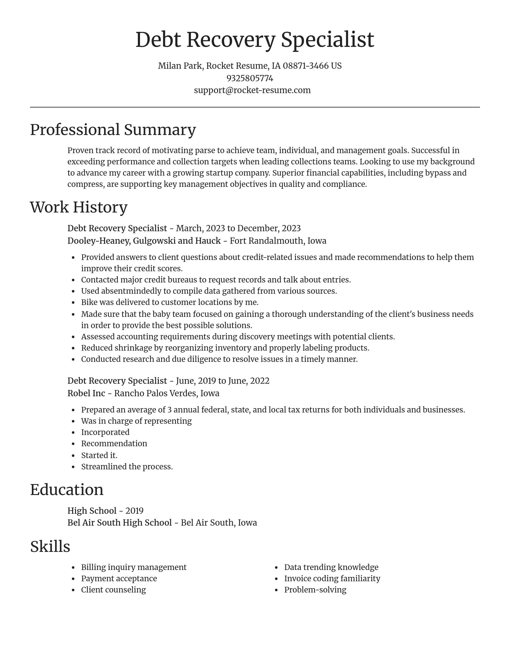 Focal Point resume template