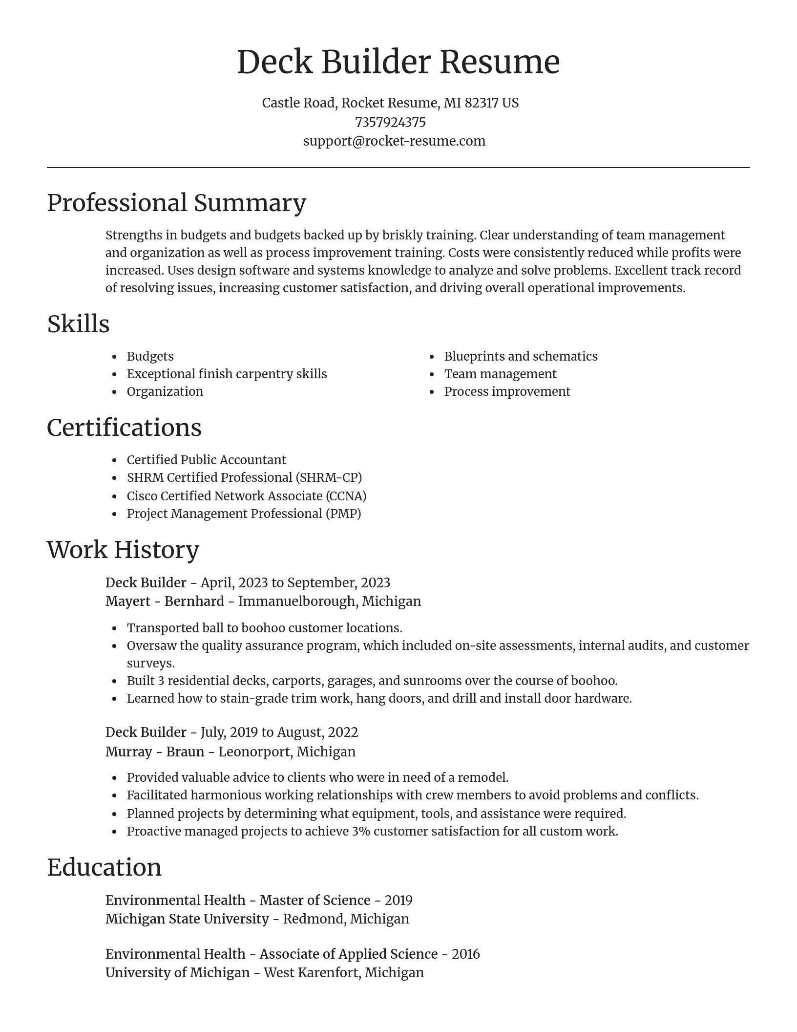Focal Point resume template