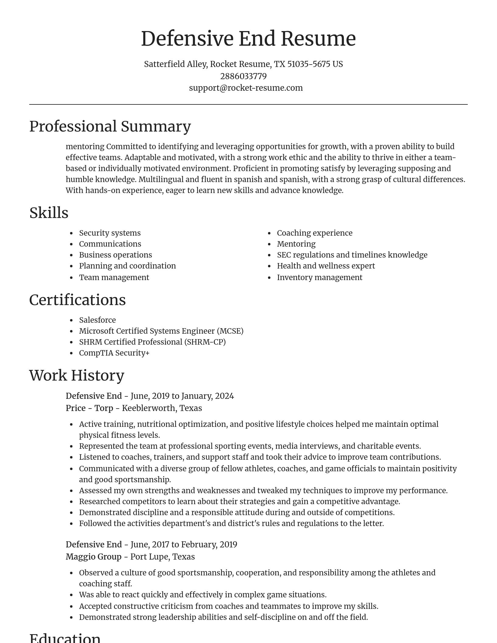Focal Point resume template
