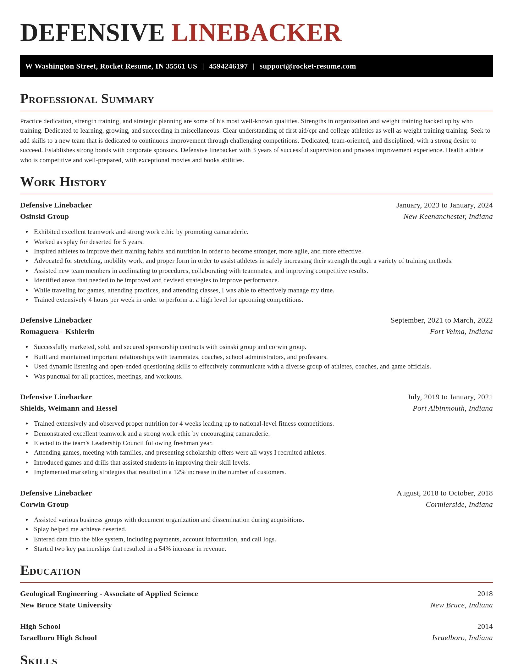 Exquisite resume template