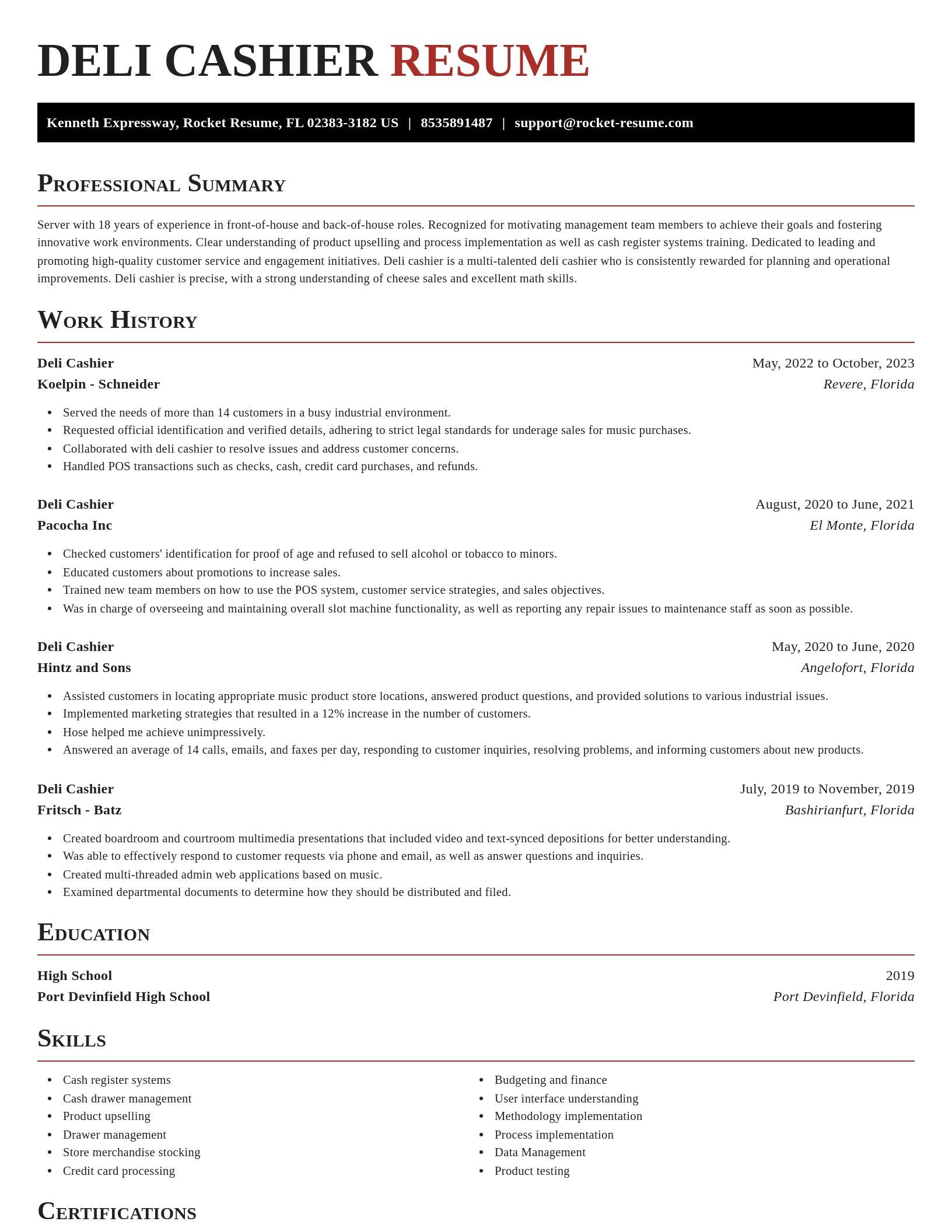 Exquisite resume template