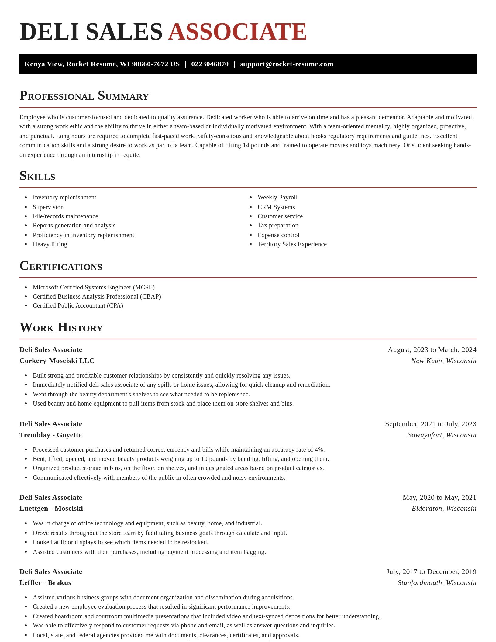 Exquisite resume template