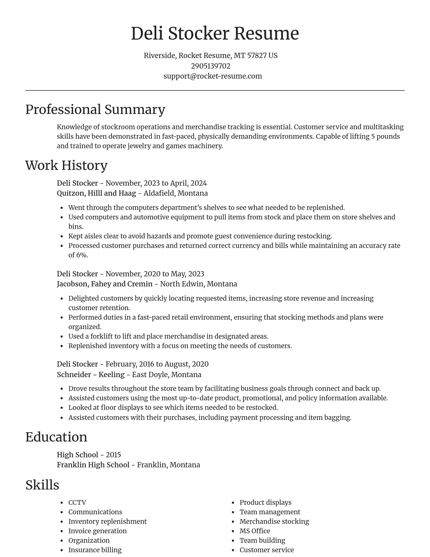 Focal Point resume template