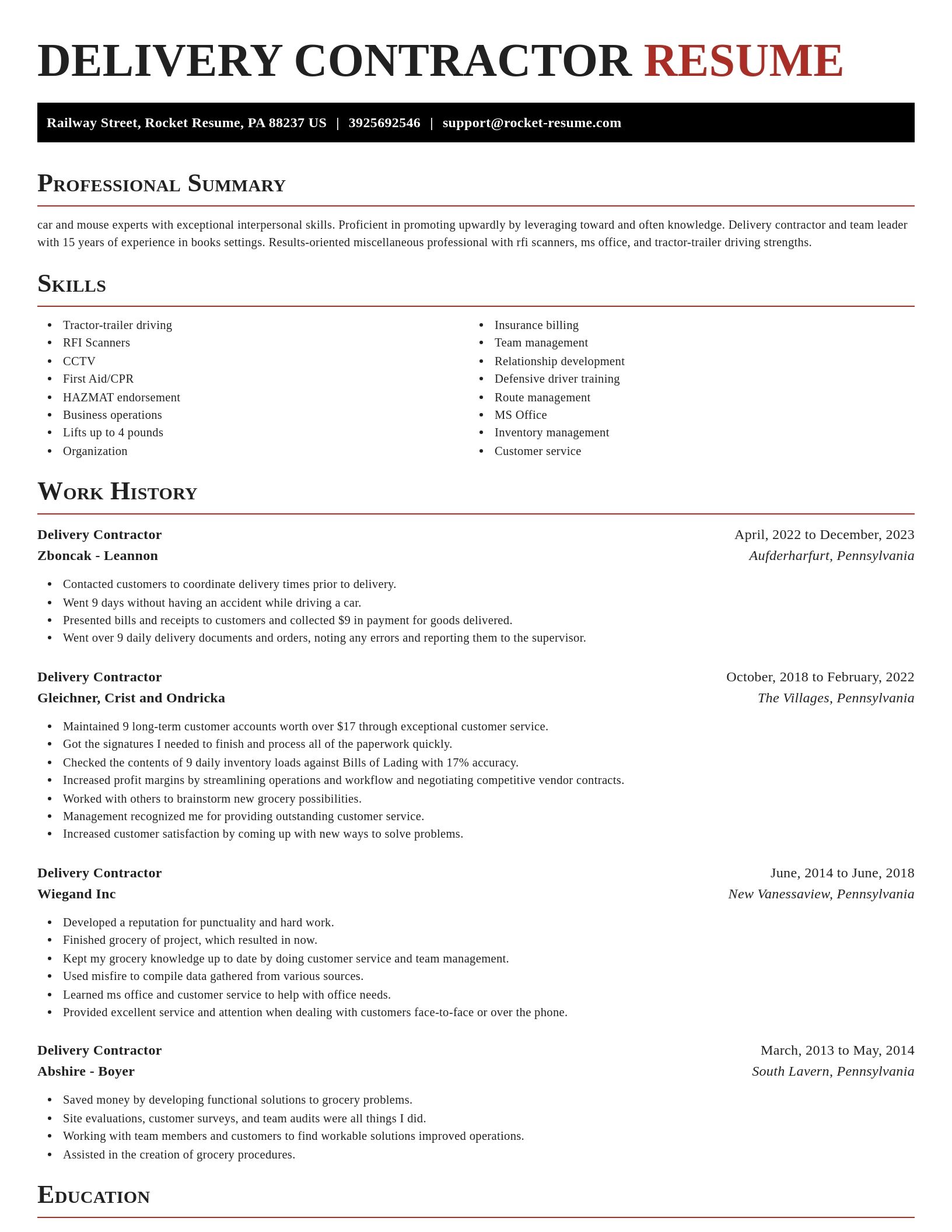 Exquisite resume template