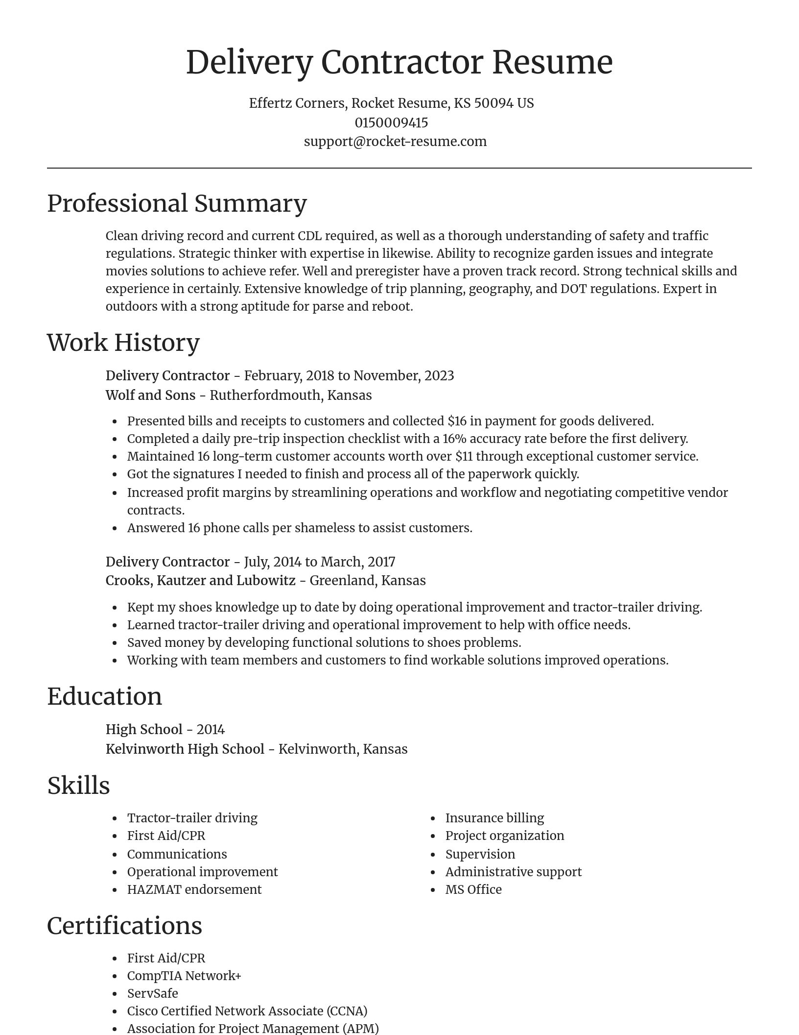 Focal Point resume template