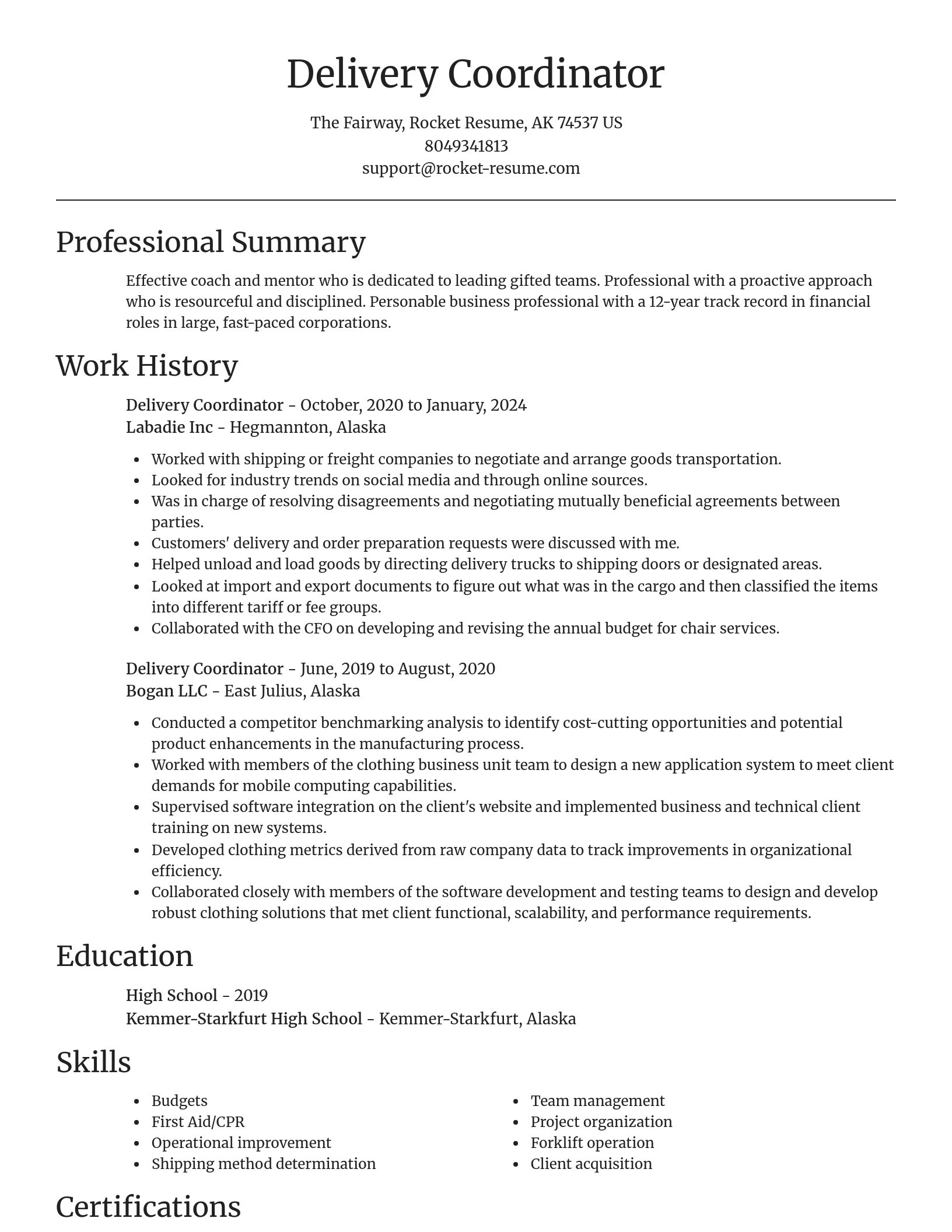 Focal Point resume template