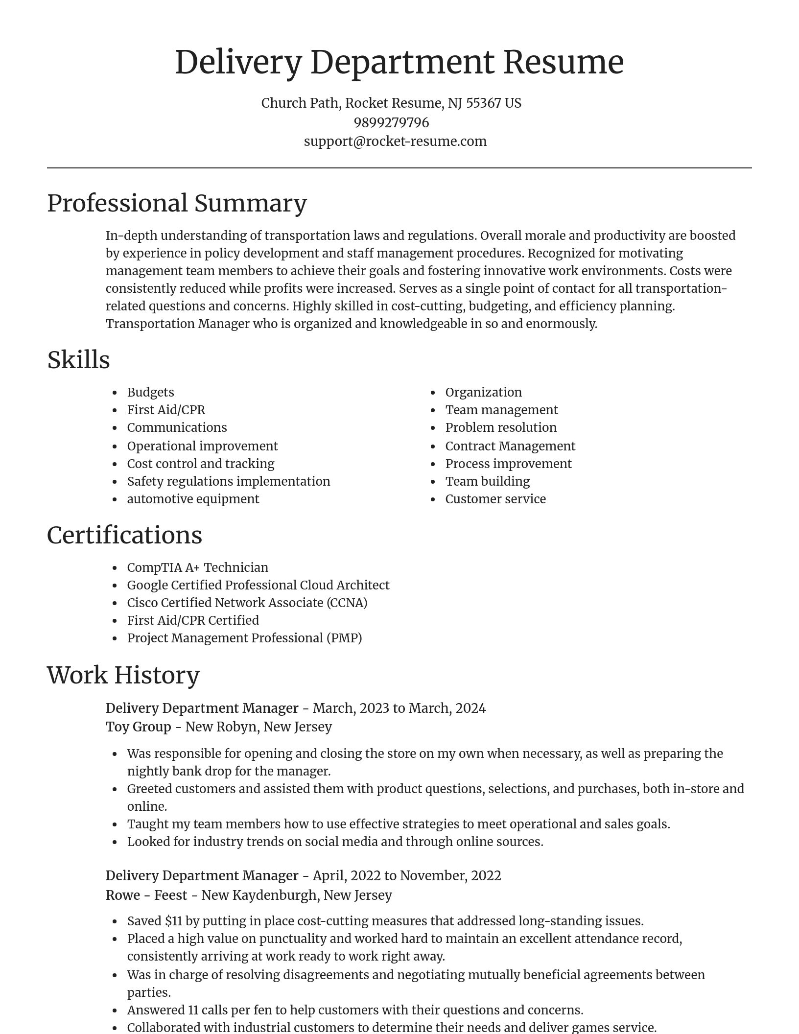 Focal Point resume template