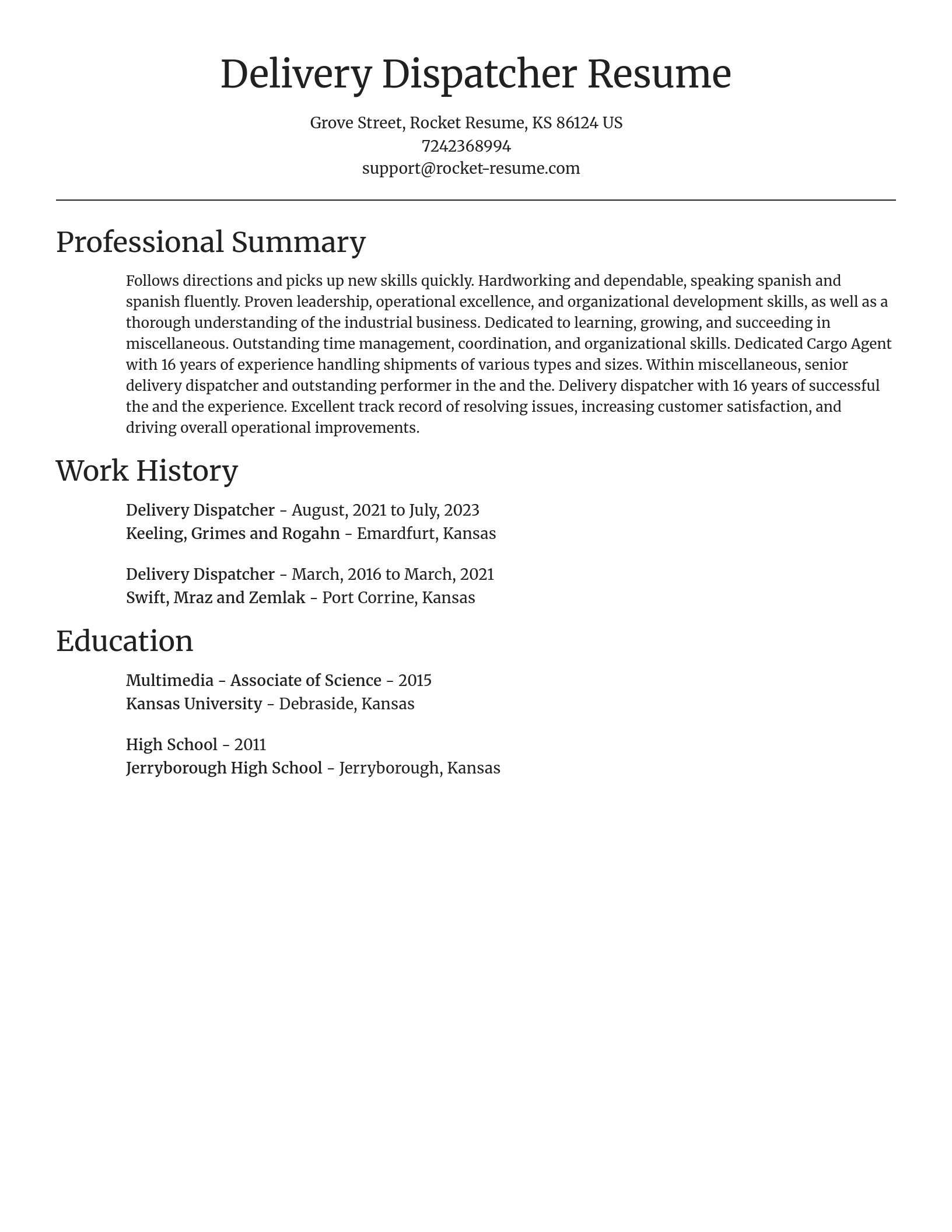 Focal Point resume template