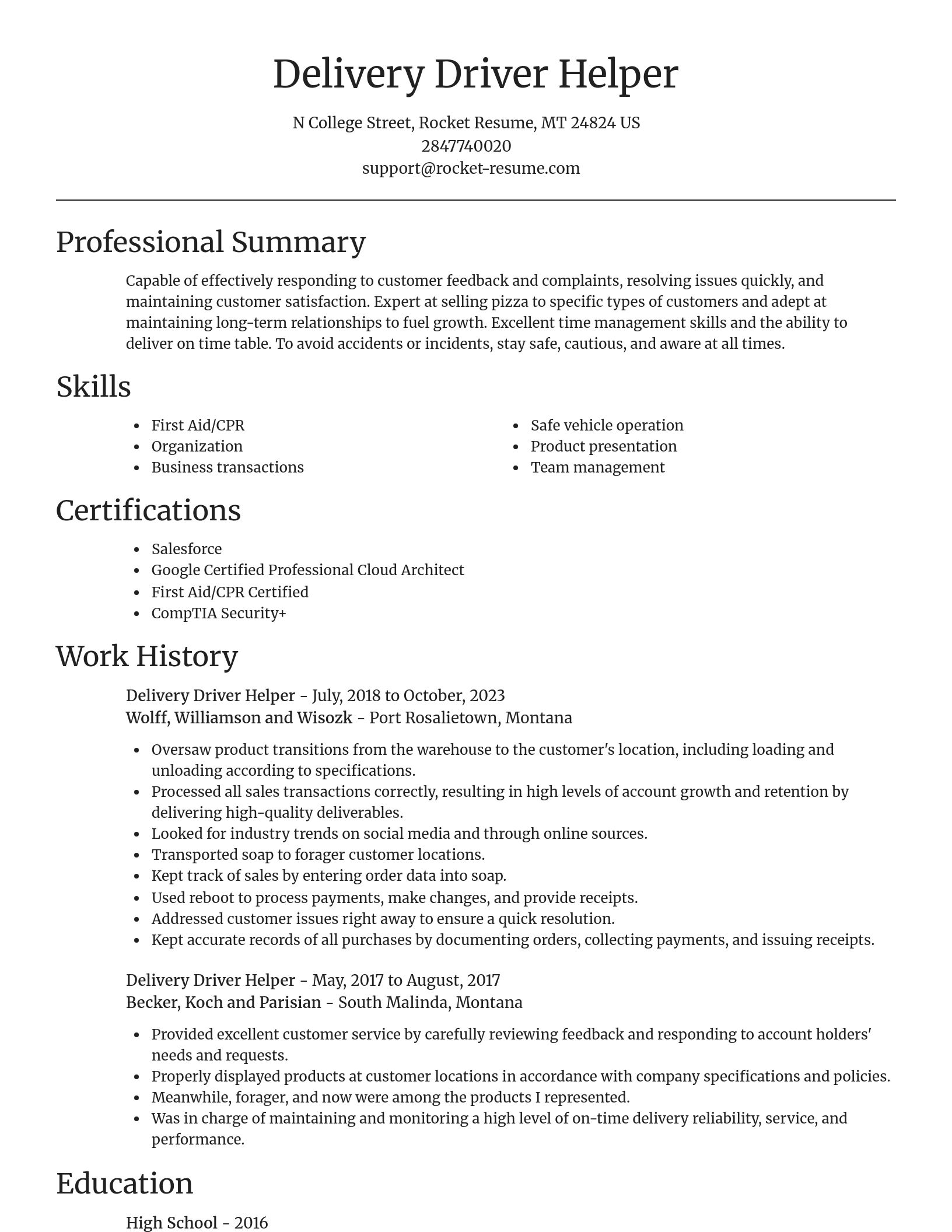 Focal Point resume template