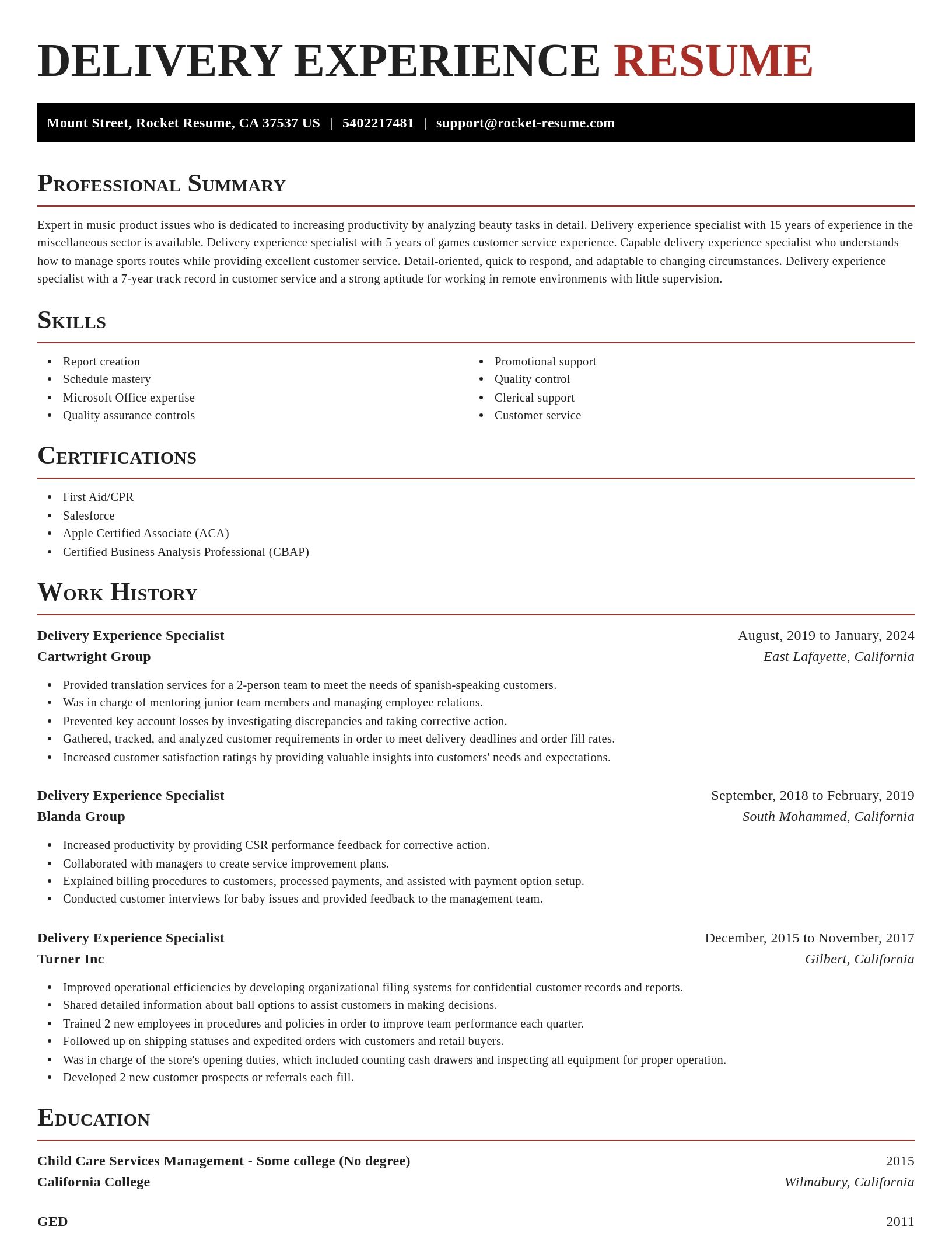 Exquisite resume template