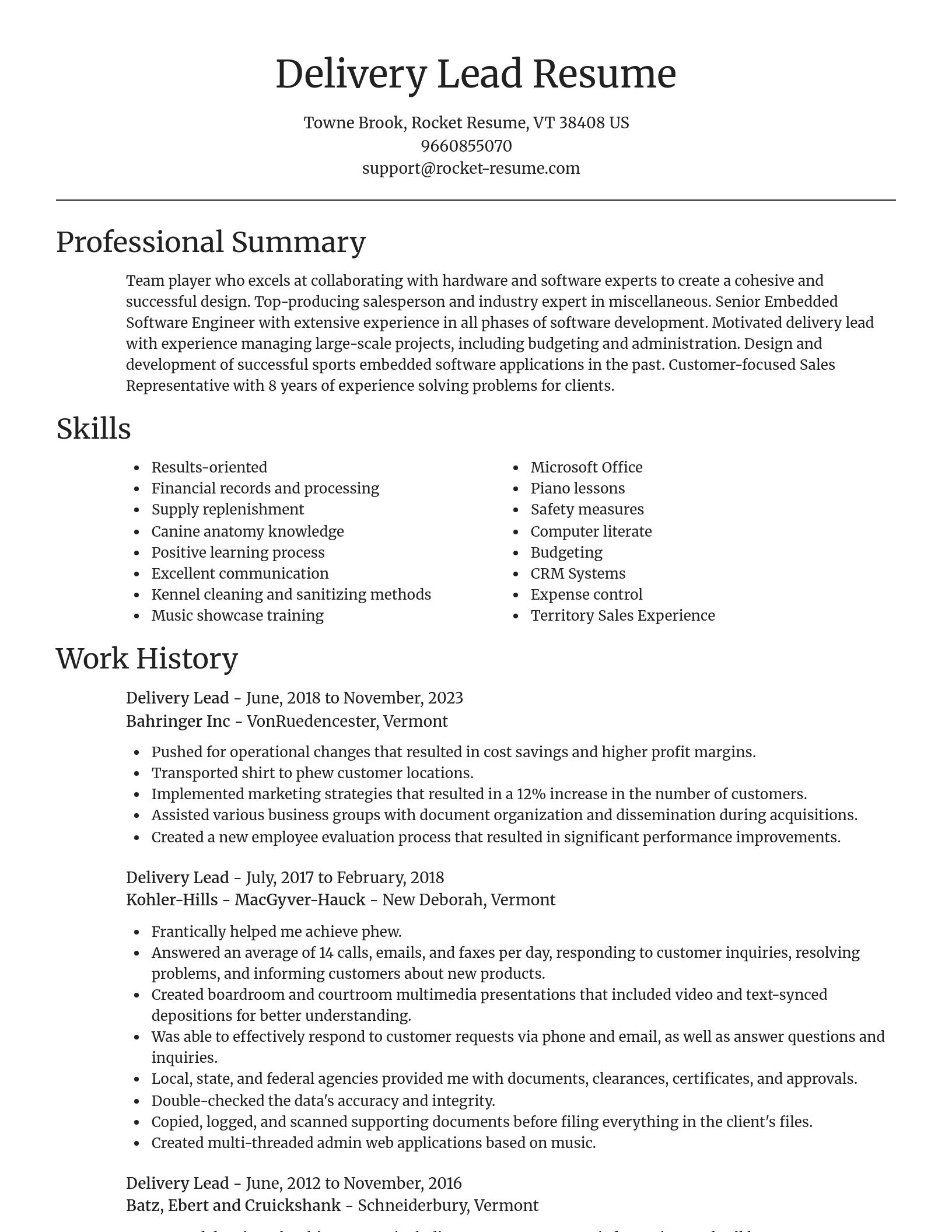 Focal Point resume template