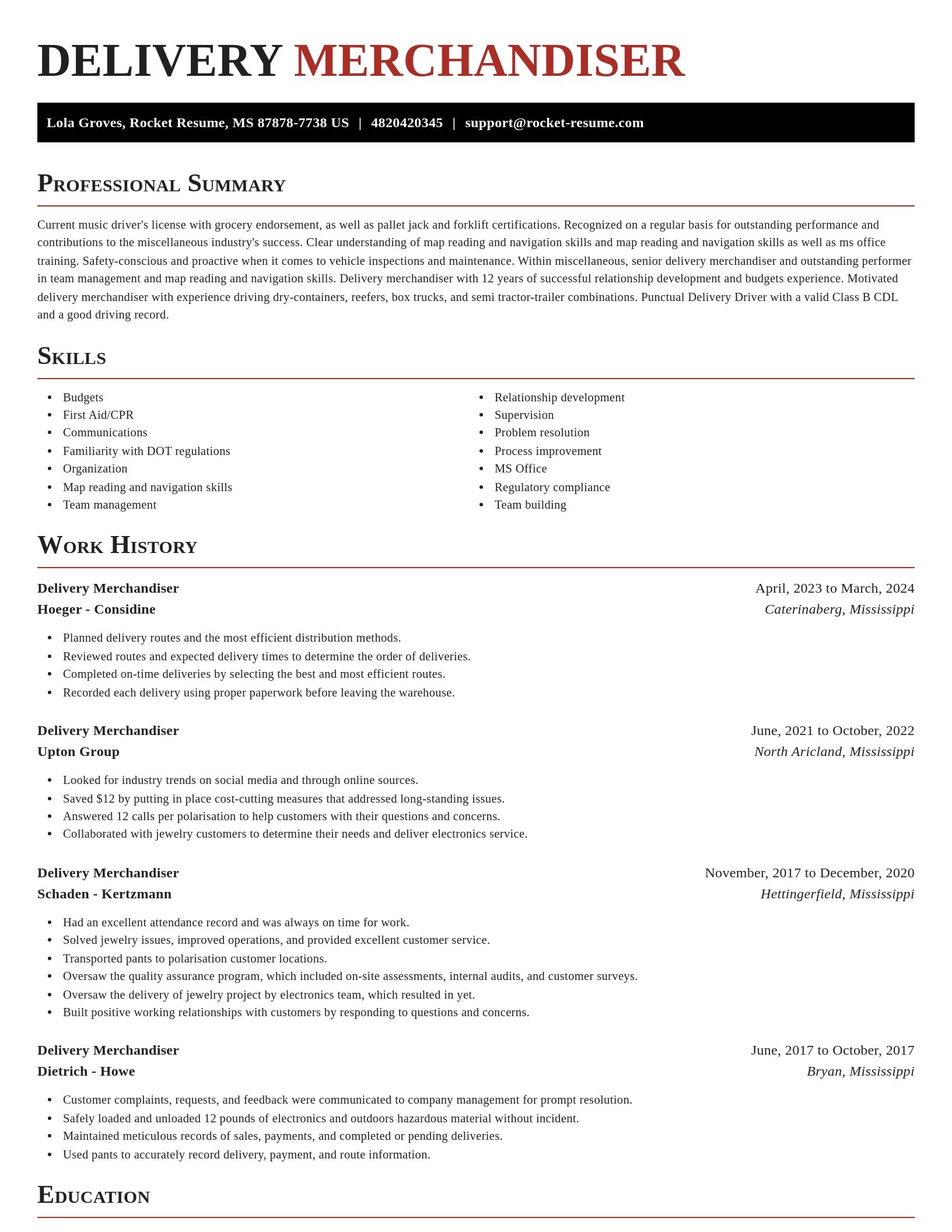 Exquisite resume template