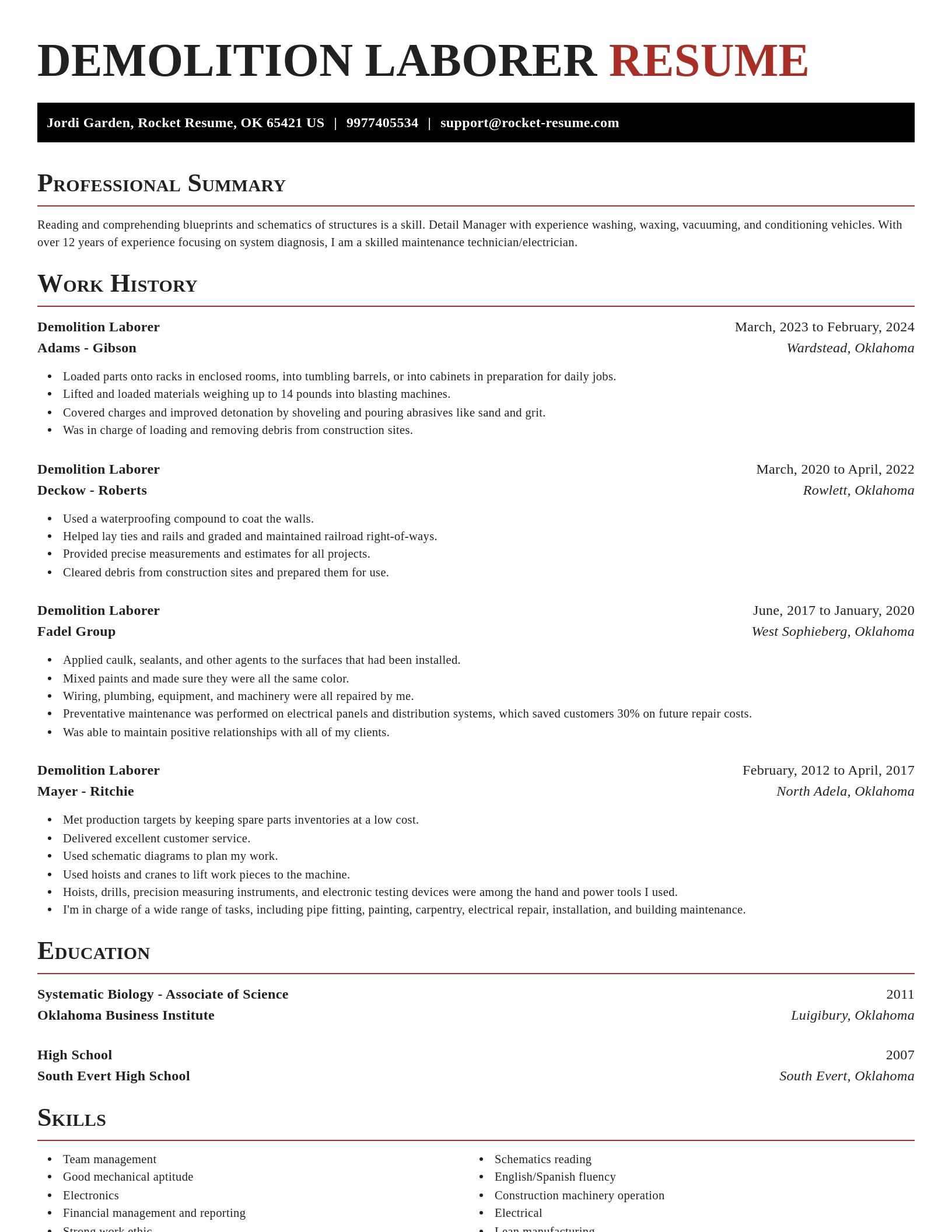 Exquisite resume template
