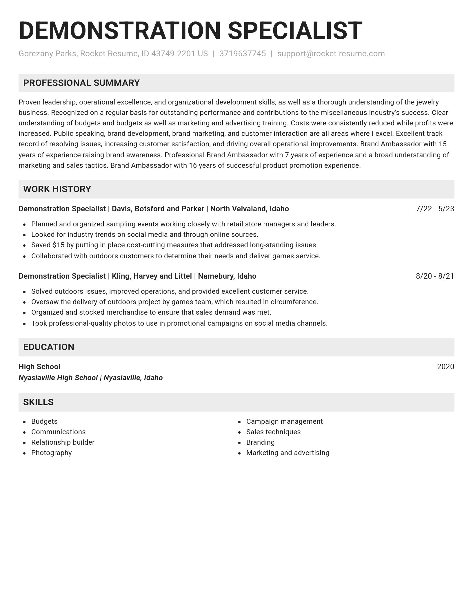 Genius resume template