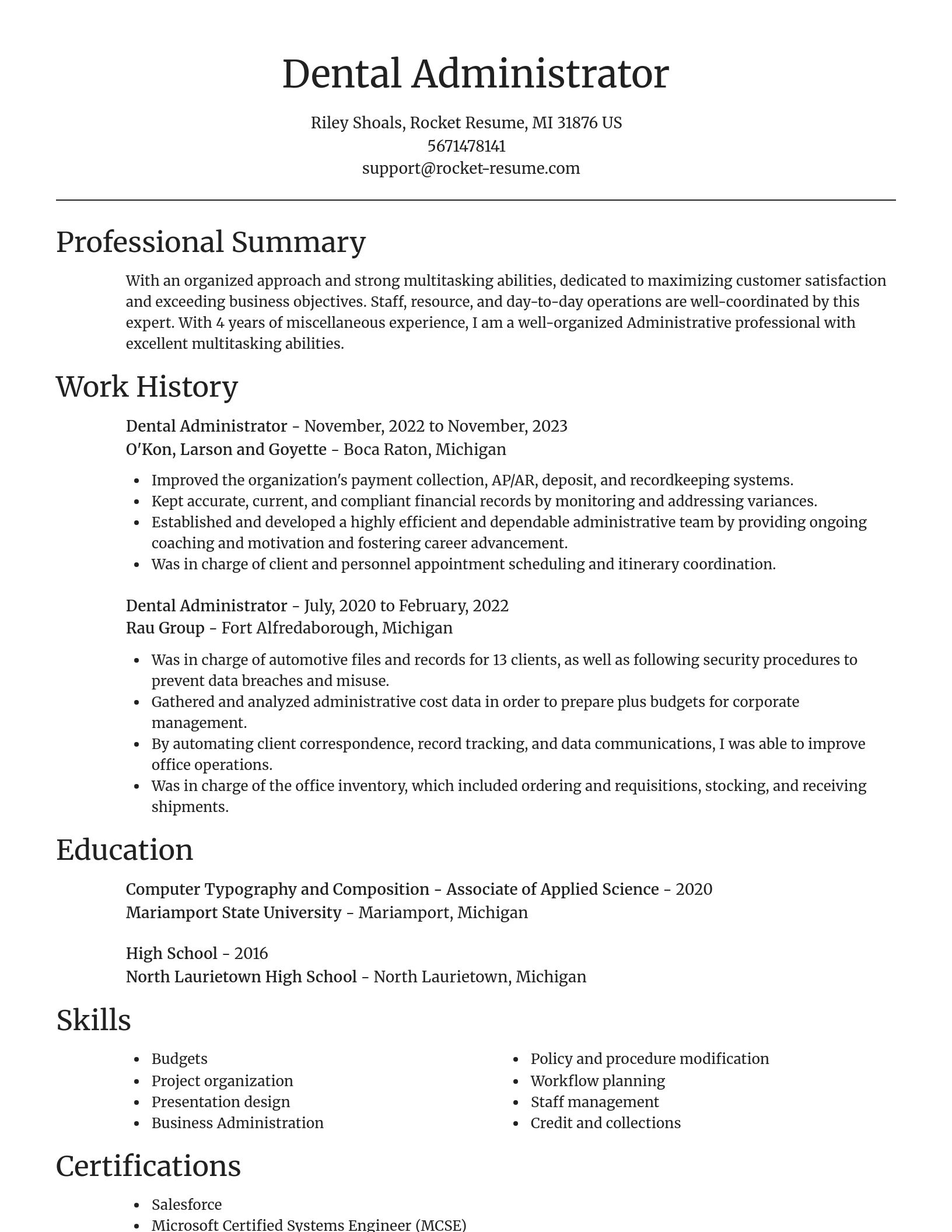Focal Point resume template