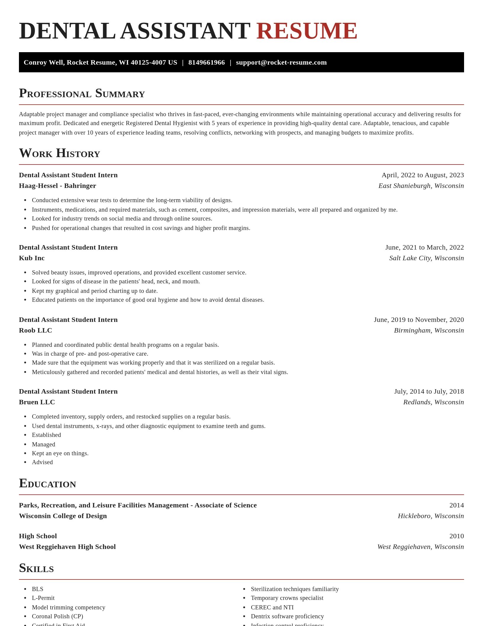 Exquisite resume template